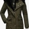 Navahoo Parkas Winterparka Sweety Deluxe Dames Kaki