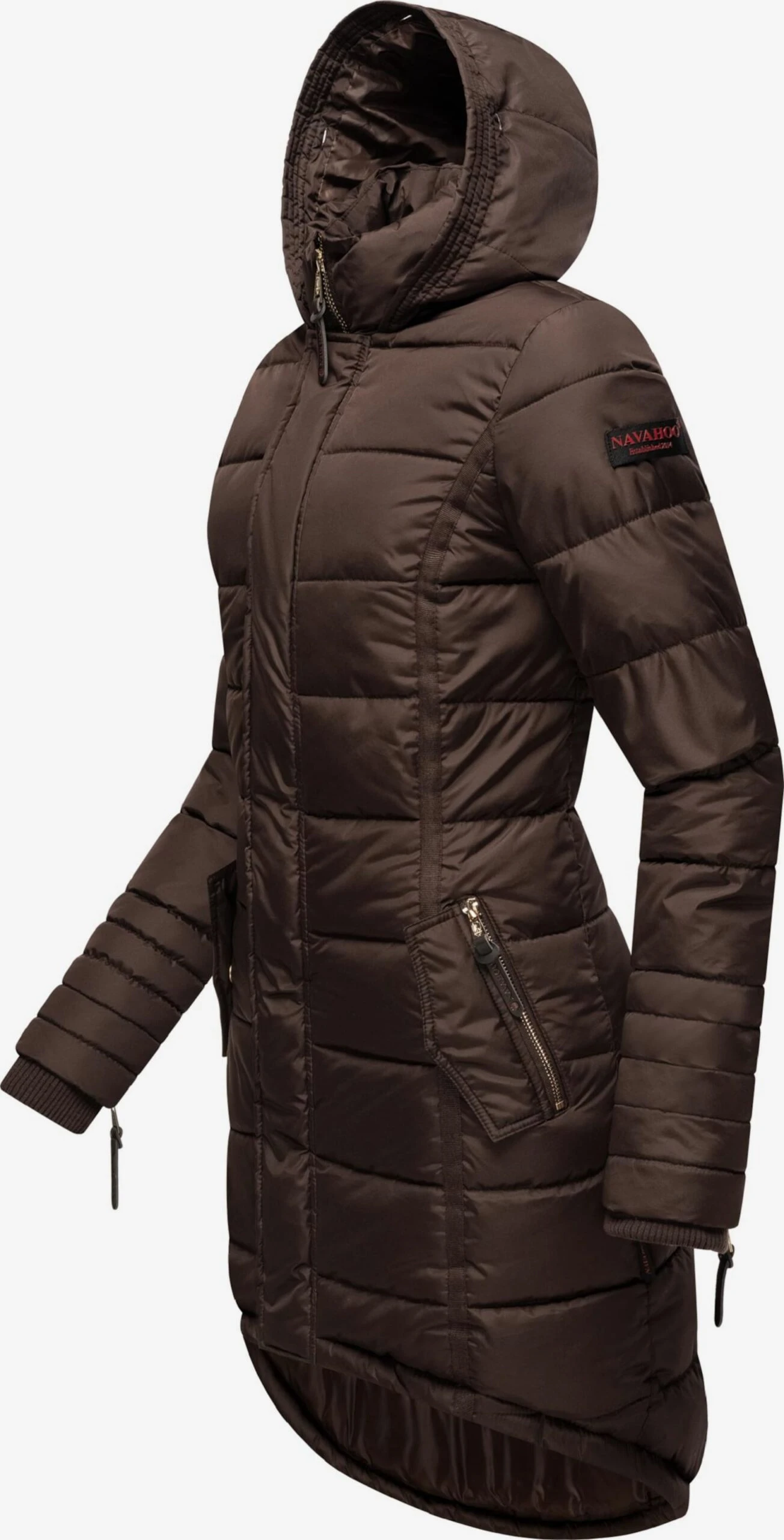 Navahoo Wintermantels Wintermantel Papaya Dames Kastanjebruin 6 Navahoo Wintermantels Wintermantel Papaya Dames Kastanjebruin - Afbeelding 4