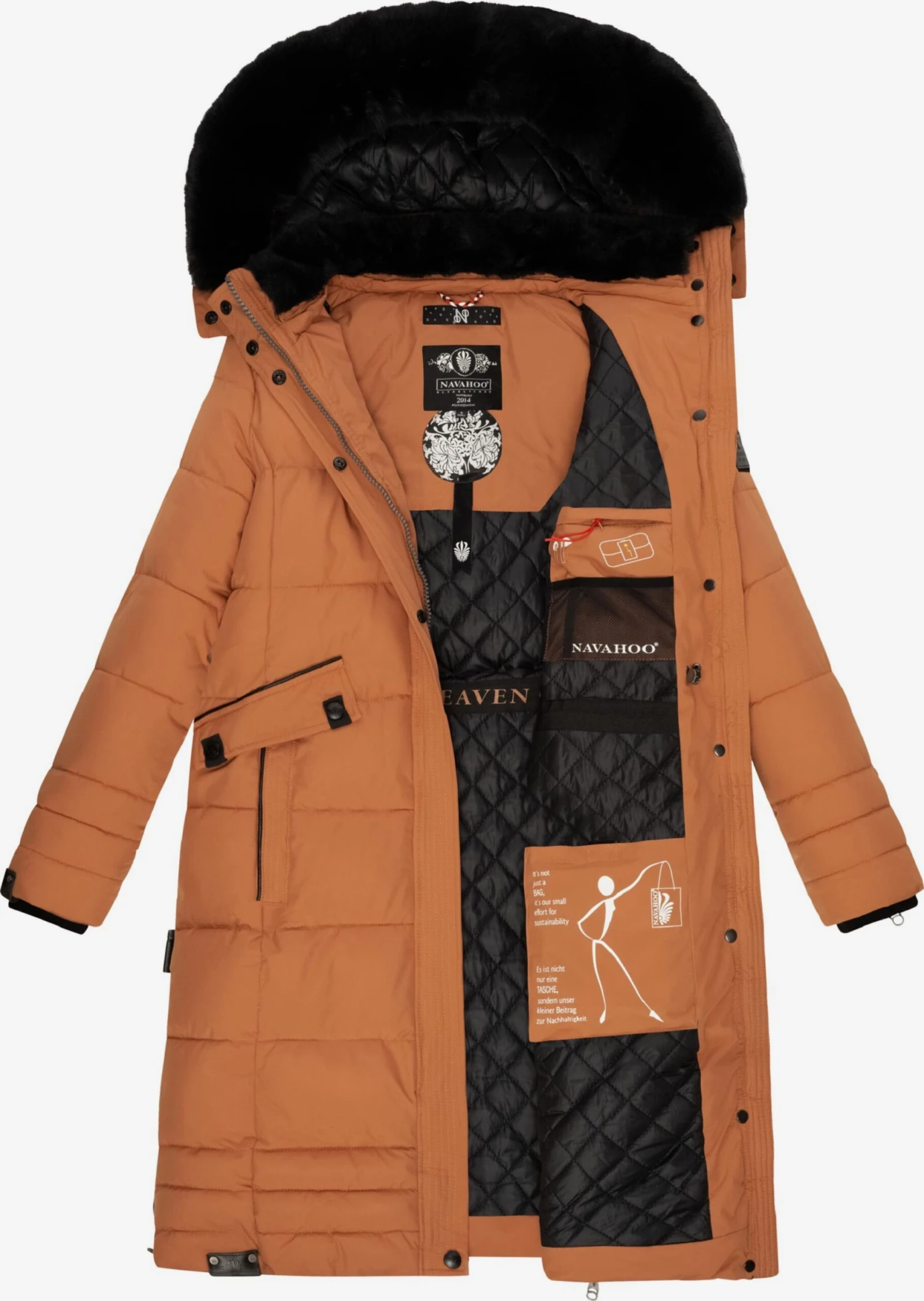Navahoo Wintermantels Wintermantel Fahmiyaa Dames Pueblo 8 Navahoo Wintermantels Wintermantel Fahmiyaa Dames Pueblo - Afbeelding 6