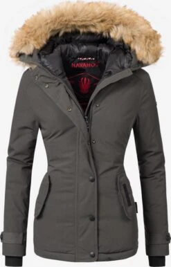 Navahoo Winterjassen Winterjas Laura Dames Antraciet