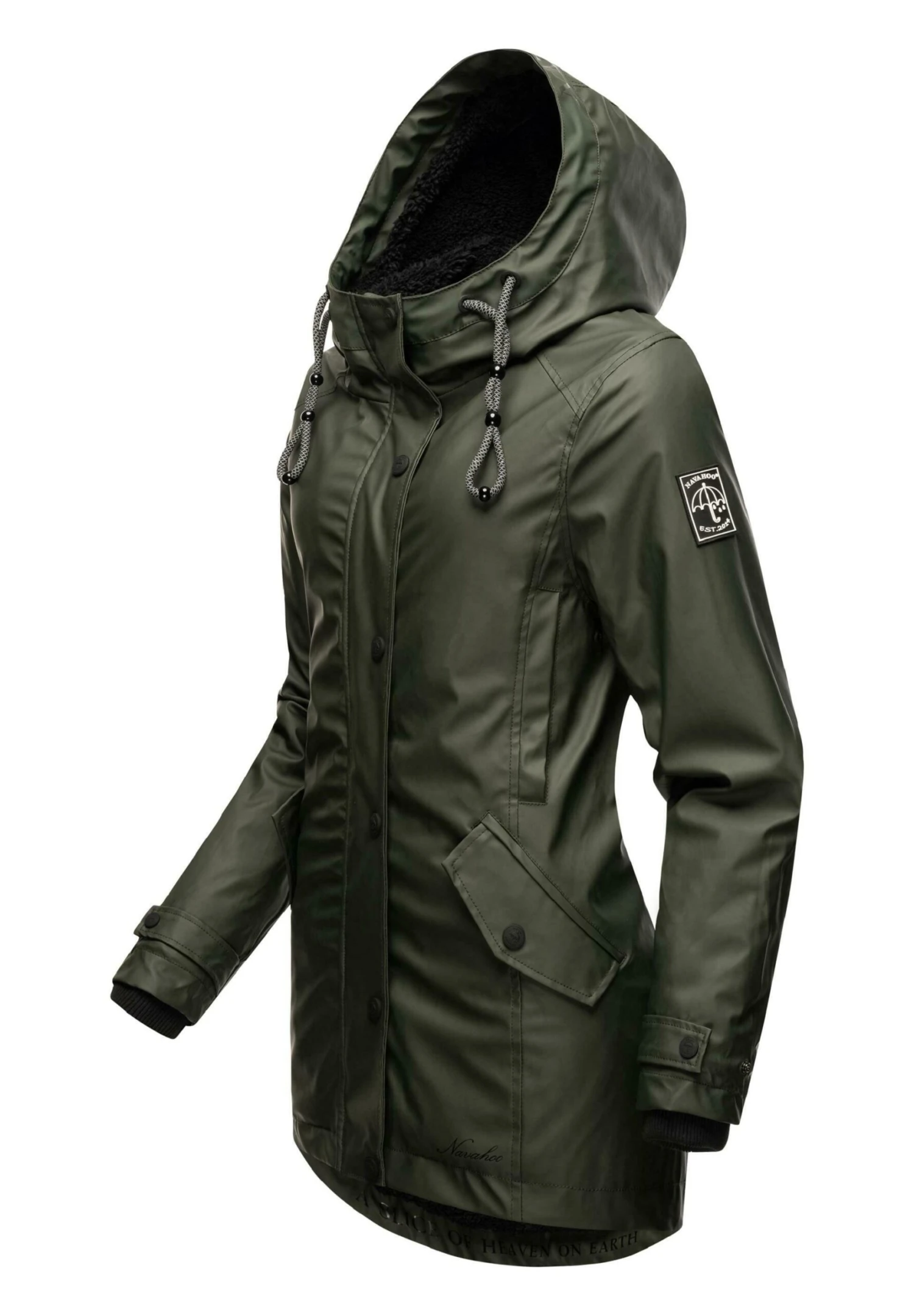 Navahoo Lindraa - Winterjas - Dark Olive 8 Navahoo Lindraa - Winterjas - Dark Olive - Afbeelding 6