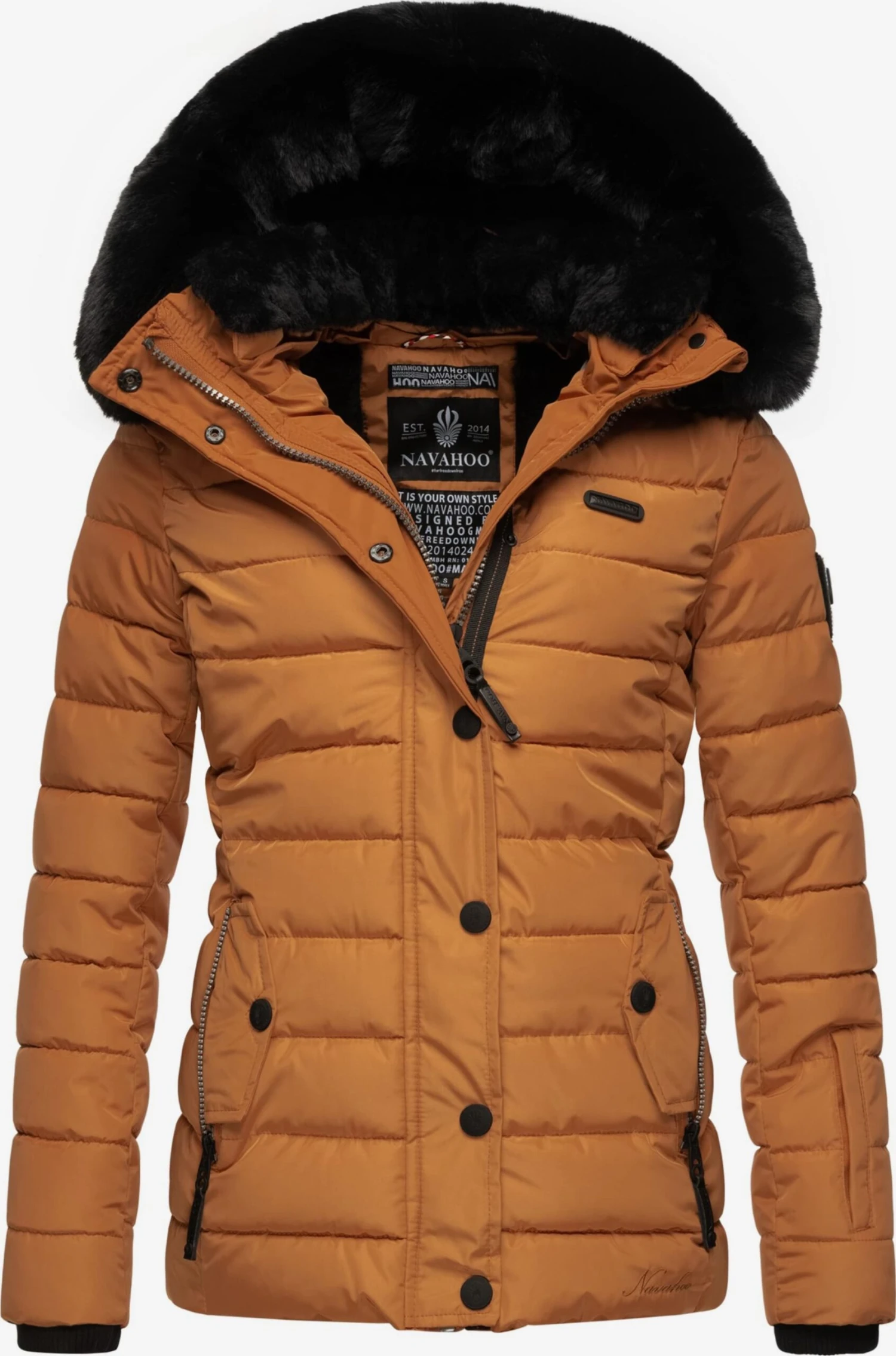 Navahoo Winterjassen Winterjas Milianaa Dames Donkergeel 3 Navahoo Winterjassen Winterjas Milianaa Dames Donkergeel