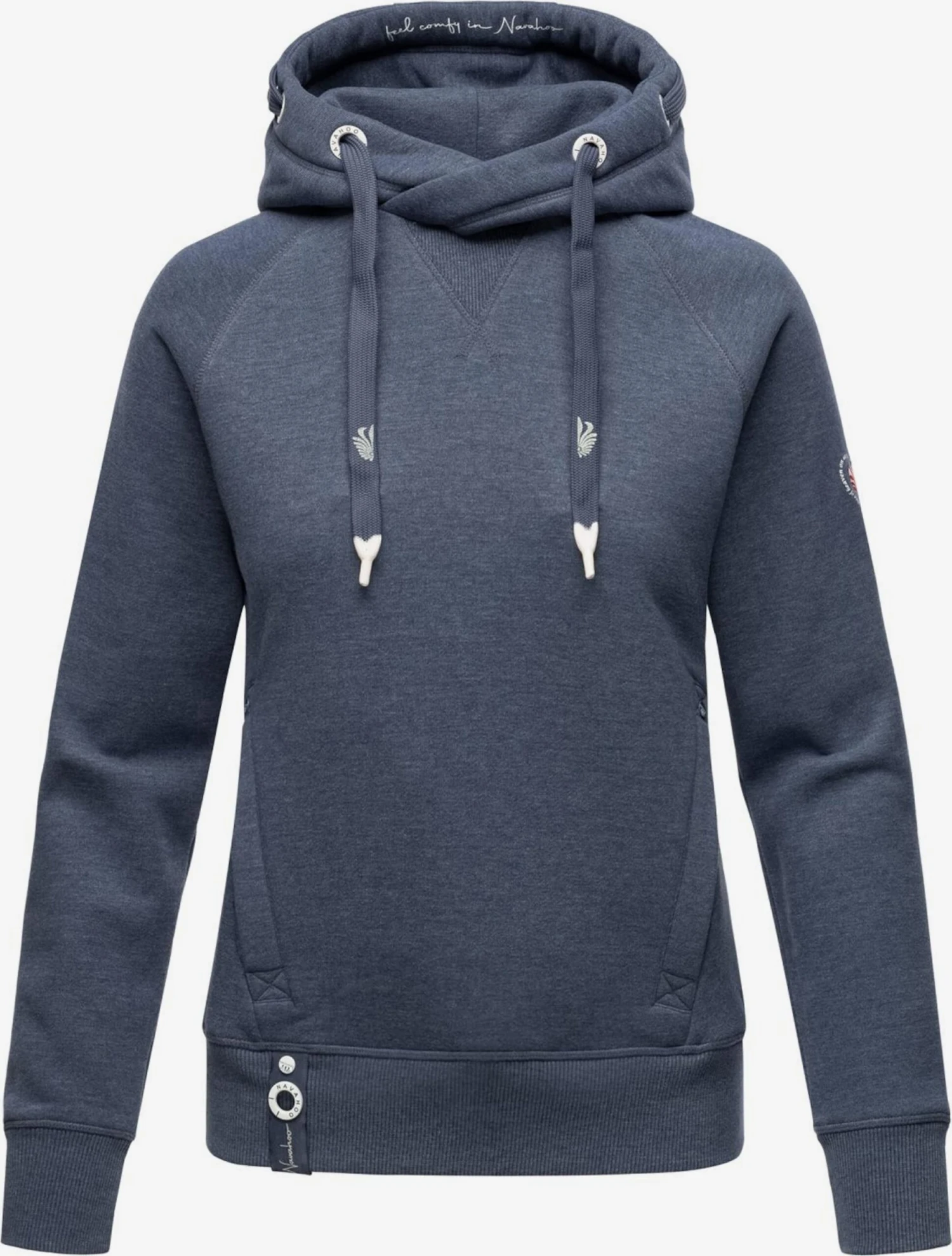 Navahoo Hoodies Sweatshirt Liebesmäuschen Dames Duifblauw