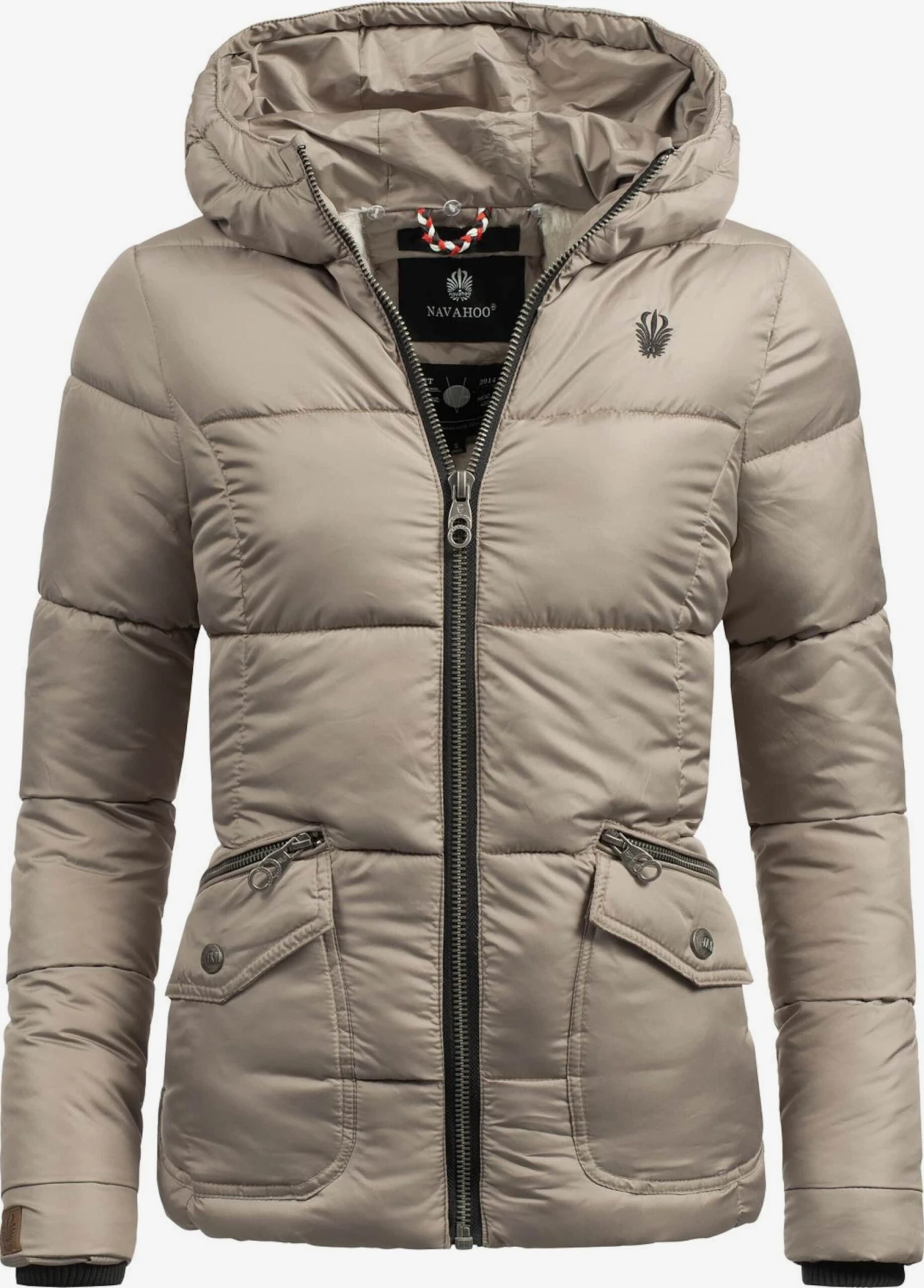 Navahoo Winterjassen Winterjas Megan Dames Beige 6 Navahoo Winterjassen Winterjas Megan Dames Beige - Afbeelding 4