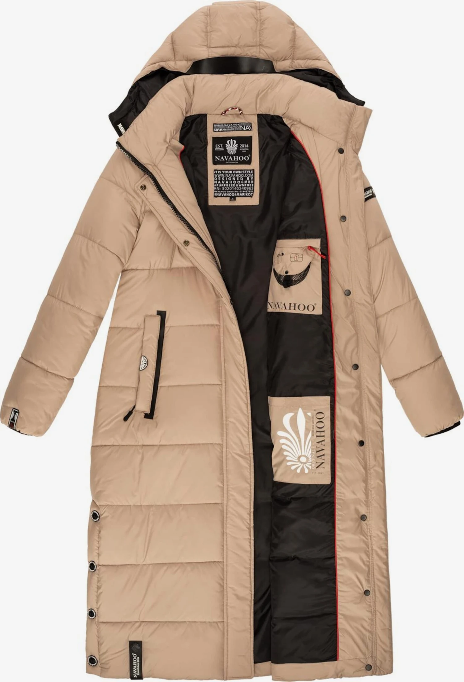 Navahoo Regenmantels Functionele Mantel Isalie Dames Lichtbruin 6 Navahoo Regenmantels Functionele Mantel Isalie Dames Lichtbruin - Afbeelding 4