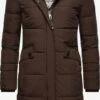 Navahoo Wintermantels Wintermantel Fahmiyaa Dames Donkerbruin