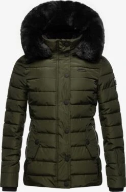 Navahoo Winterjassen Winterjas Milianaa Dames Kaki -Navahoo 70489985bce31be4639b2a9f00afbe4a