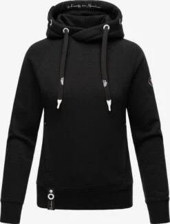 Navahoo Hoodies Sweatshirt LiebesmÀuschen Dames Zwart