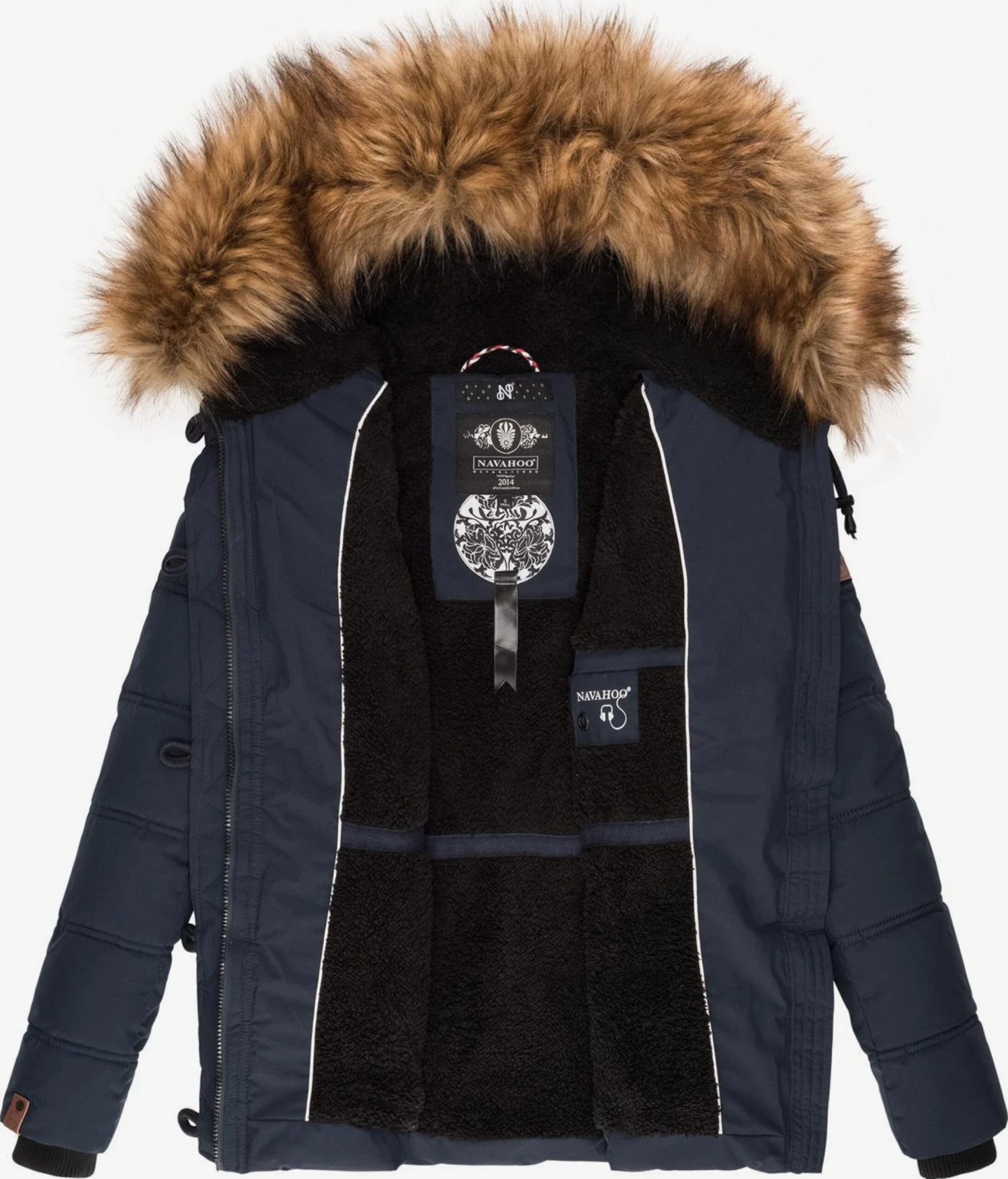 Navahoo Winterjassen Winterjas Zoja Dames Donkerblauw 7 Navahoo Winterjassen Winterjas Zoja Dames Donkerblauw - Afbeelding 5