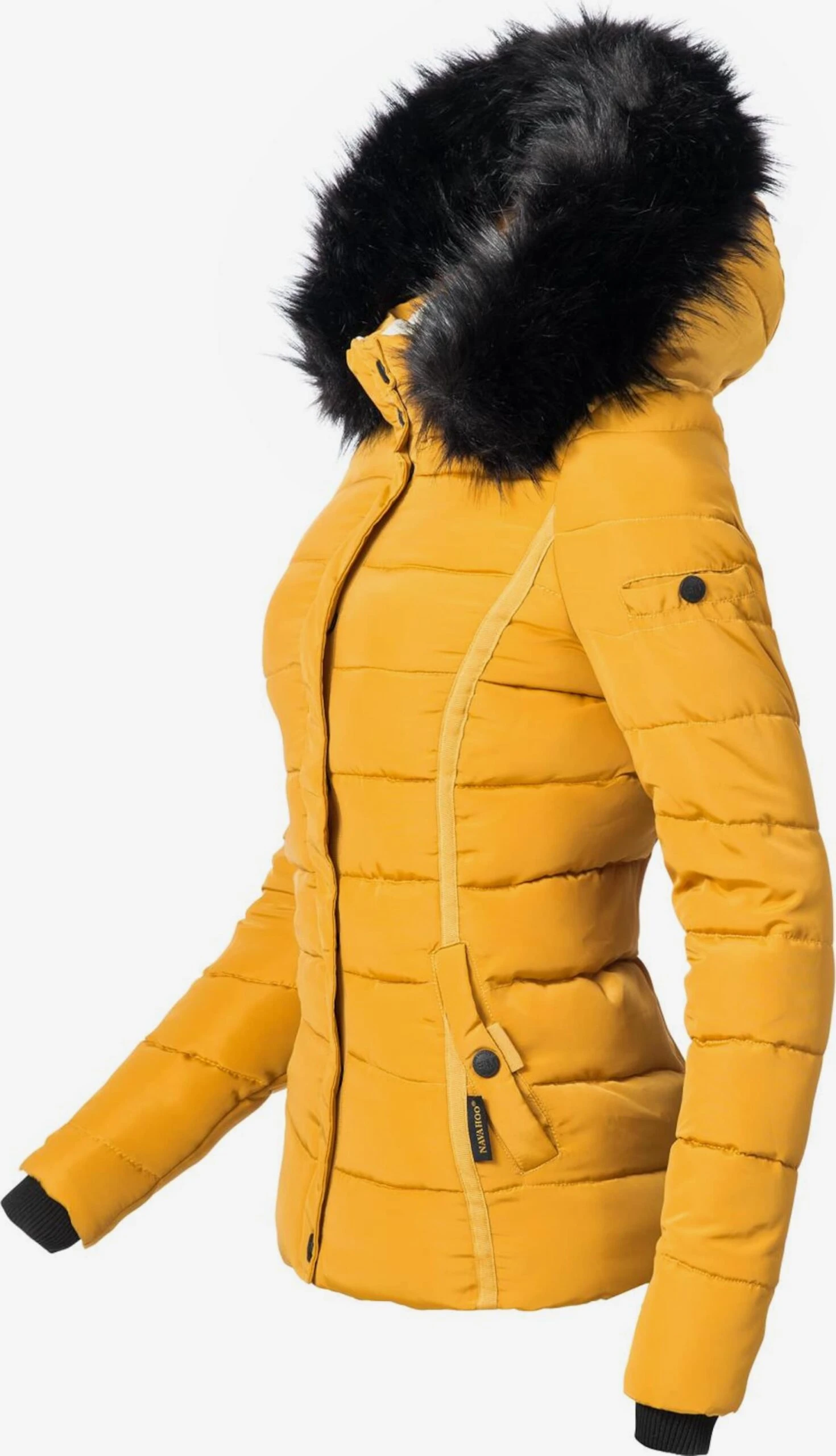 Navahoo Winterjassen Winterjas Miamor Dames Goudgeel 4 Navahoo Winterjassen Winterjas Miamor Dames Goudgeel - Afbeelding 2