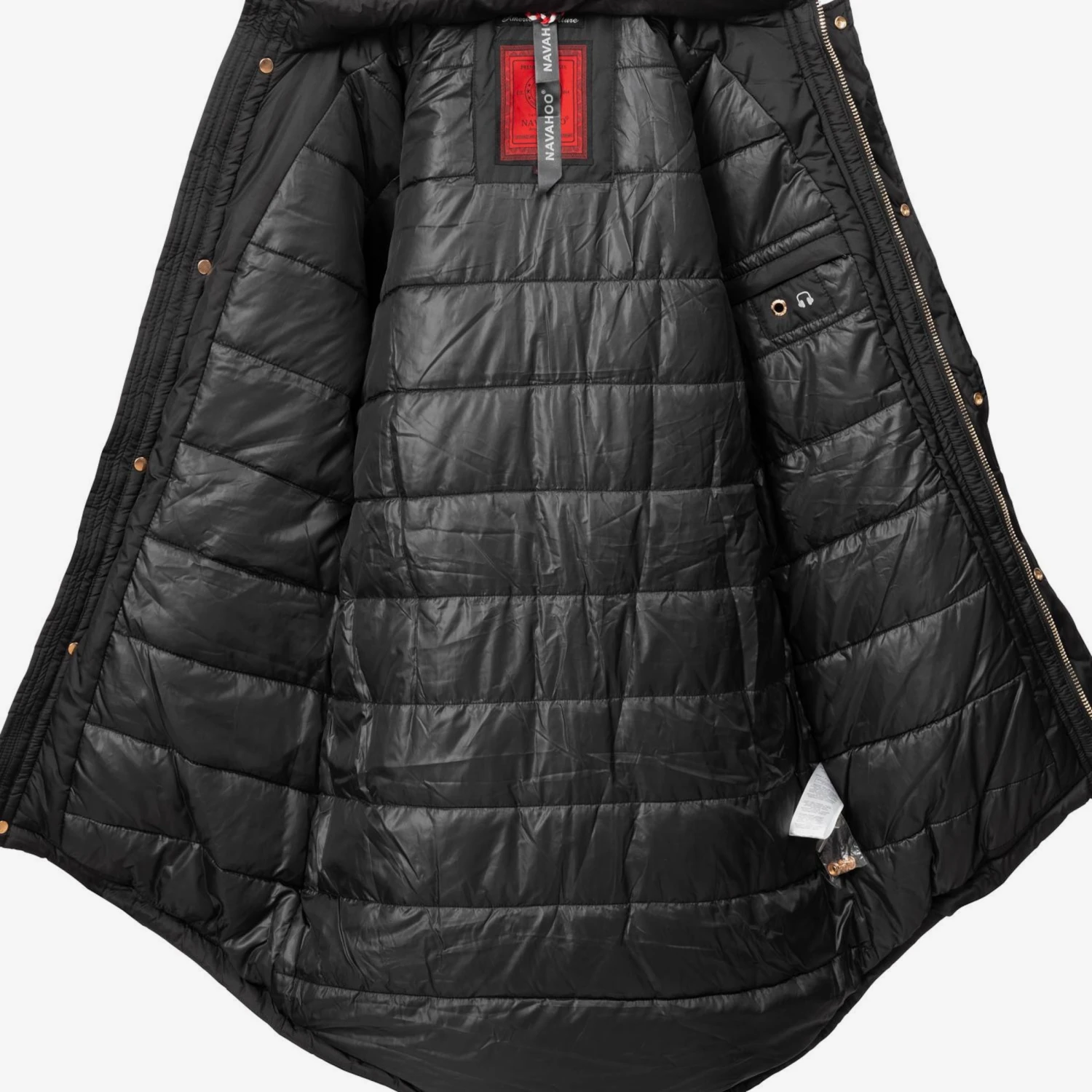 Navahoo Wintermantels Wintermantel Papaya Dames Zwart 7 Navahoo Wintermantels Wintermantel Papaya Dames Zwart - Afbeelding 5