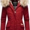 Navahoo Parkas Winterparka Cristal Dames Bloedrood