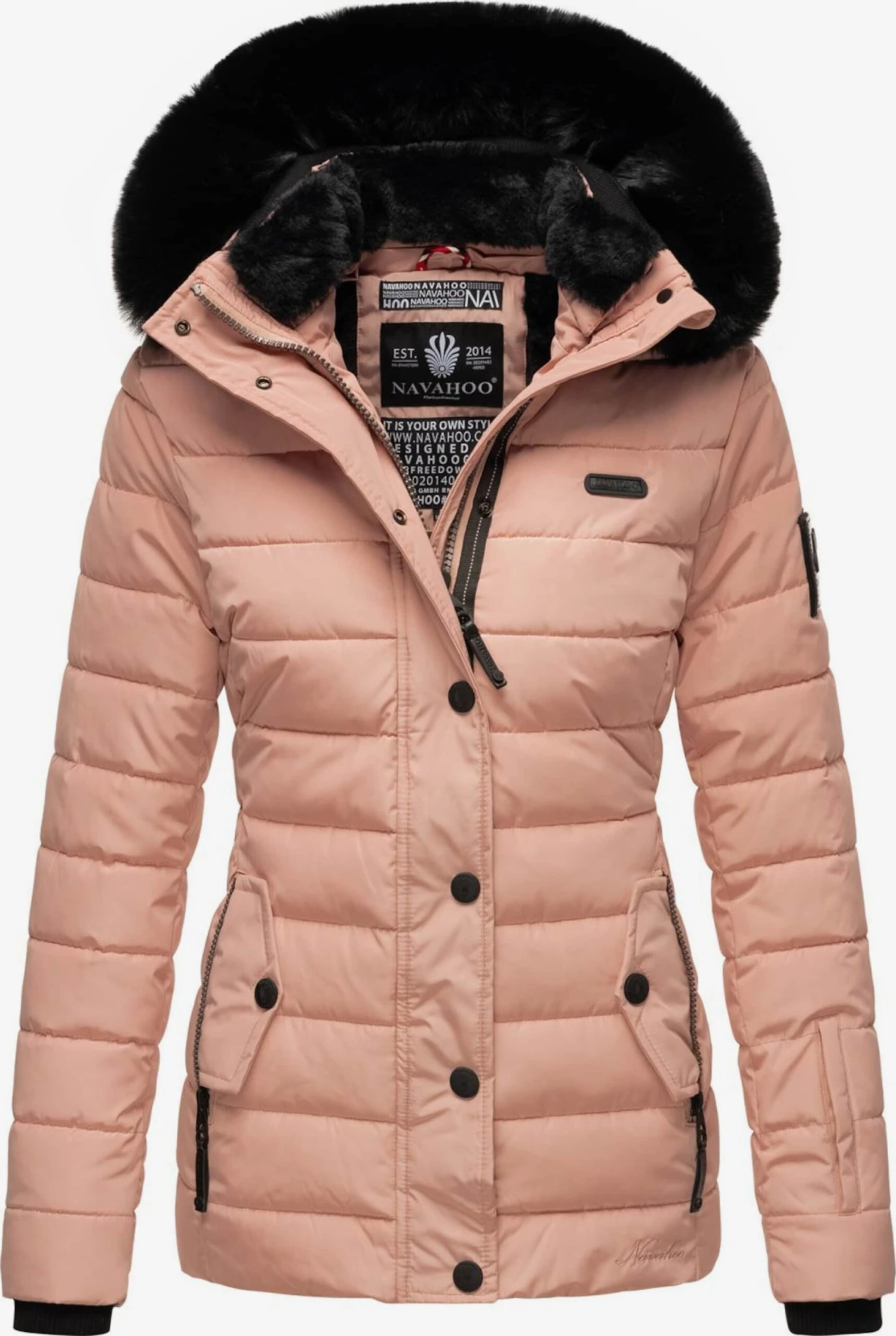 Navahoo Winterjassen Winterjas Milianaa Dames Roze 3 Navahoo Winterjassen Winterjas Milianaa Dames Roze