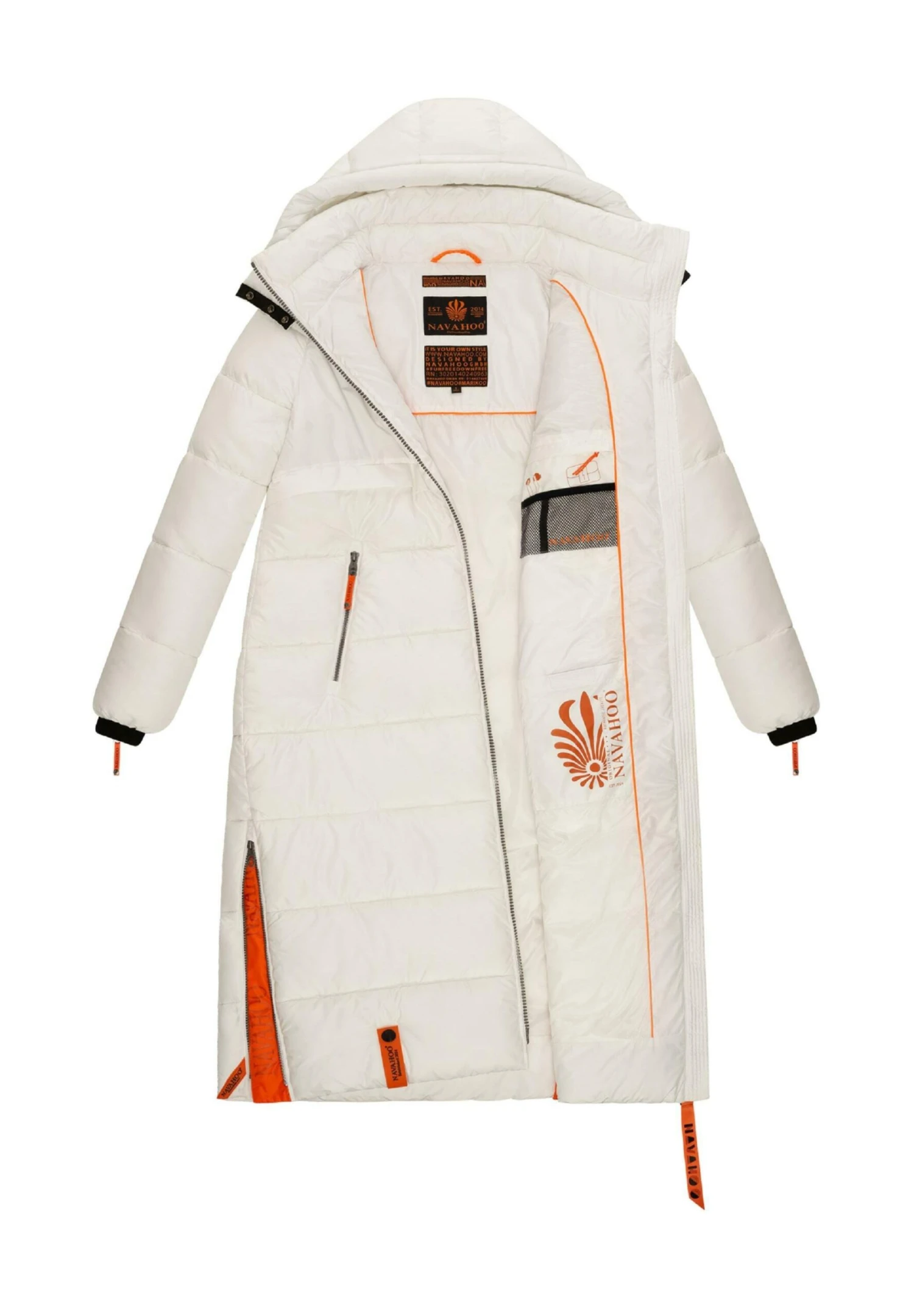 Navahoo Kristallblume - Winterjas - Offwhite 6 Navahoo Kristallblume - Winterjas - Offwhite - Afbeelding 4