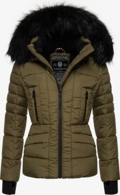 Navahoo Winterjassen Winterjas Adele Dames Olijfgroen