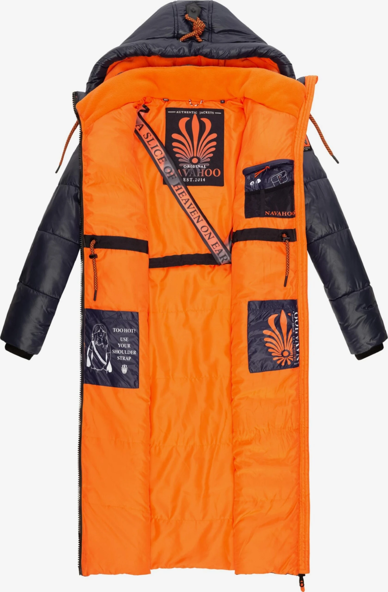 Navahoo Wintermantels Wintermantel Schmuseengel Dames Navy 7 Navahoo Wintermantels Wintermantel Schmuseengel Dames Navy - Afbeelding 5