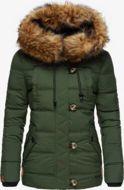 Navahoo Winterjassen Winterjas Zoja Dames Grasgroen -Navahoo 7aa4458b3fa74ea6eb877ef489964c5f