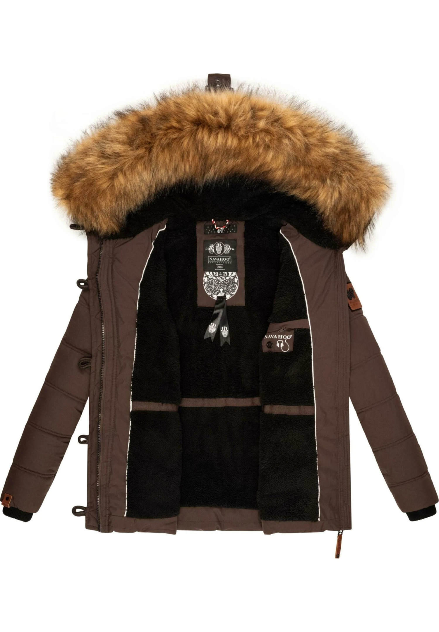 Navahoo Zoja - Winterjas - Dark Choco 11 Navahoo Zoja - Winterjas - Dark Choco - Afbeelding 9