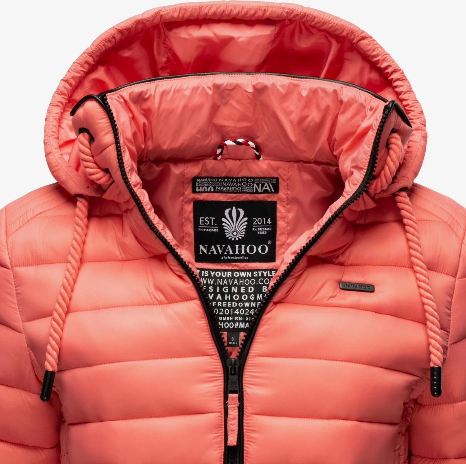 Navahoo Tussenjassen Tussenjas Lulana Dames Zalm Roze 8 Navahoo Tussenjassen Tussenjas Lulana Dames Zalm Roze - Afbeelding 6