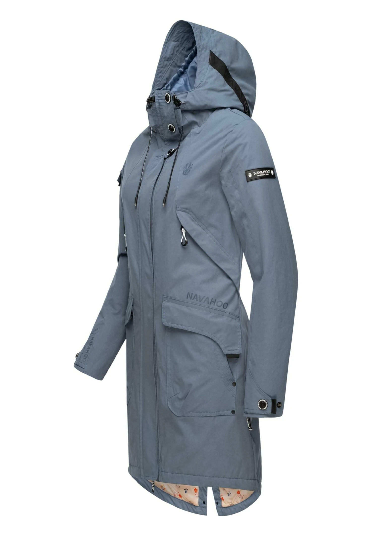 Navahoo Winterjas - Blue Melange 4 Navahoo Winterjas - Blue Melange - Afbeelding 2