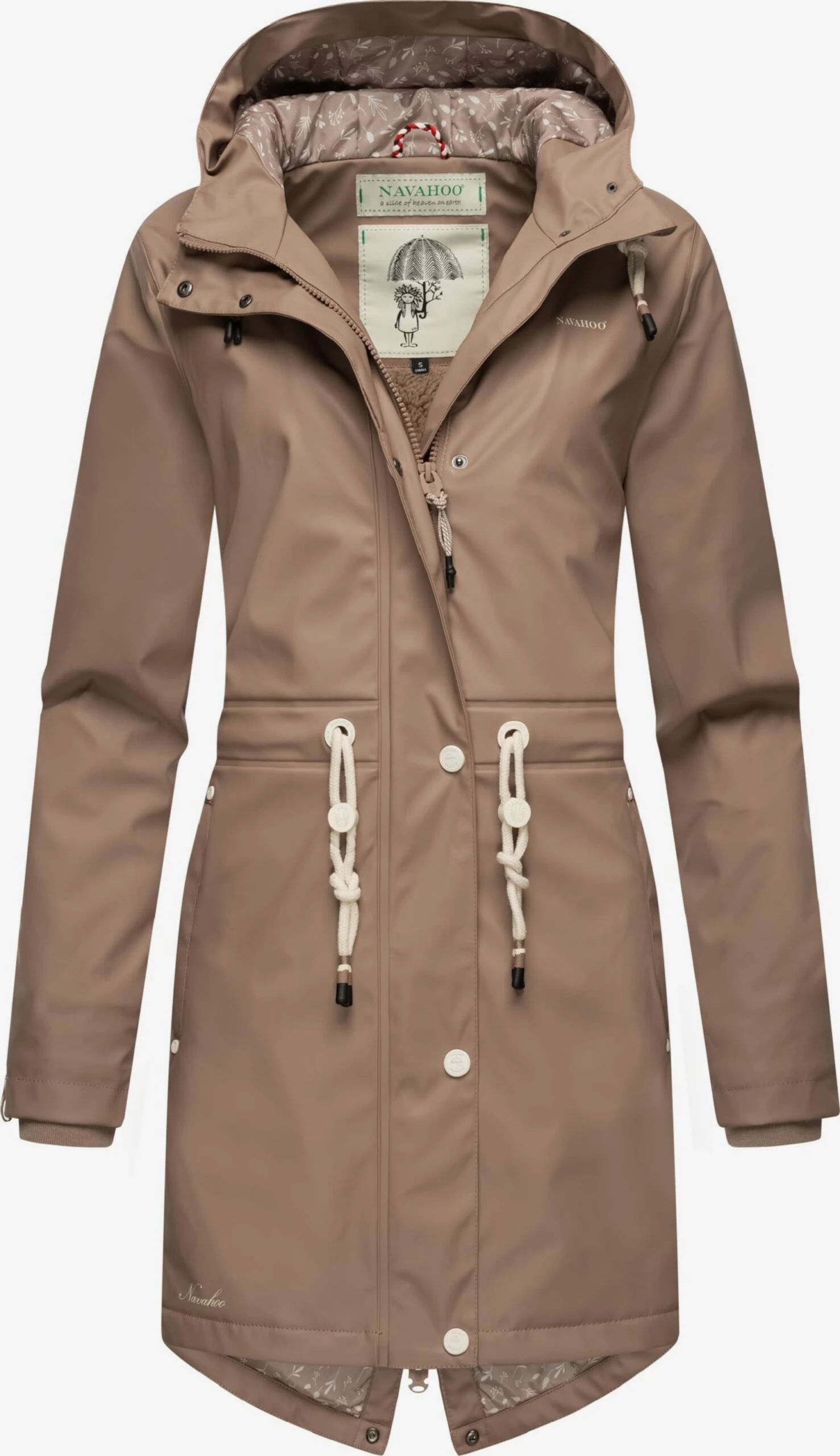 Navahoo Outdoor Jassen Functionele Jas Flower Of Ocean Dames Beige 6 Navahoo Outdoor Jassen Functionele Jas Flower Of Ocean Dames Beige - Afbeelding 4