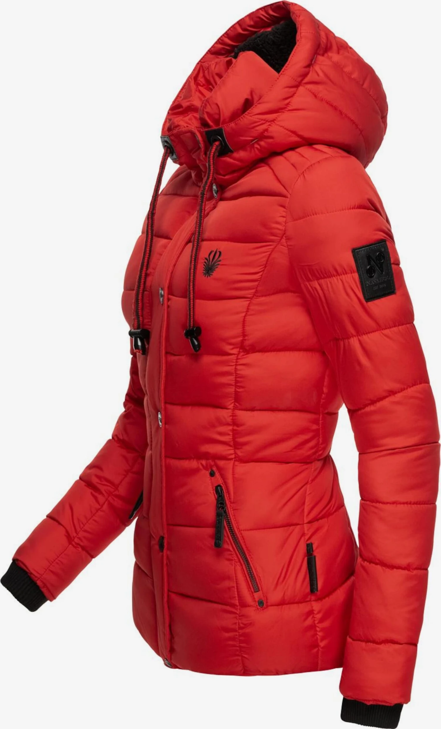 Navahoo Winterjassen Winterjas Zuckerbiene Dames Knalrood 7 Navahoo Winterjassen Winterjas Zuckerbiene Dames Knalrood - Afbeelding 5