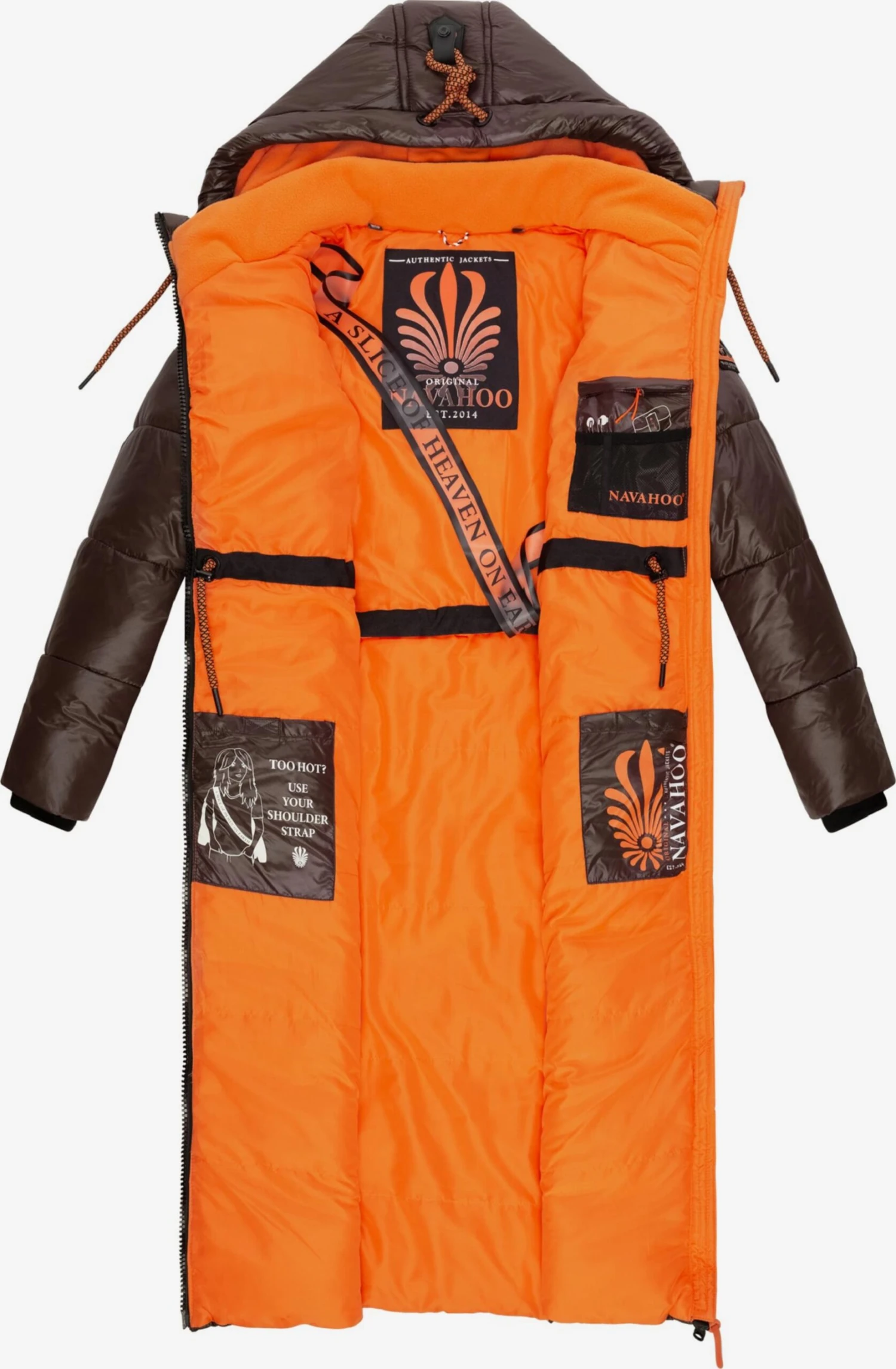 Navahoo Wintermantels Wintermantel Schmuseengel Dames Bruin 7 Navahoo Wintermantels Wintermantel Schmuseengel Dames Bruin - Afbeelding 5