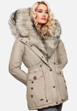 Navahoo Parkas Winterparka Sweety Dames Beige -Navahoo 887faa8dc0aa995020707c7241ac81e4