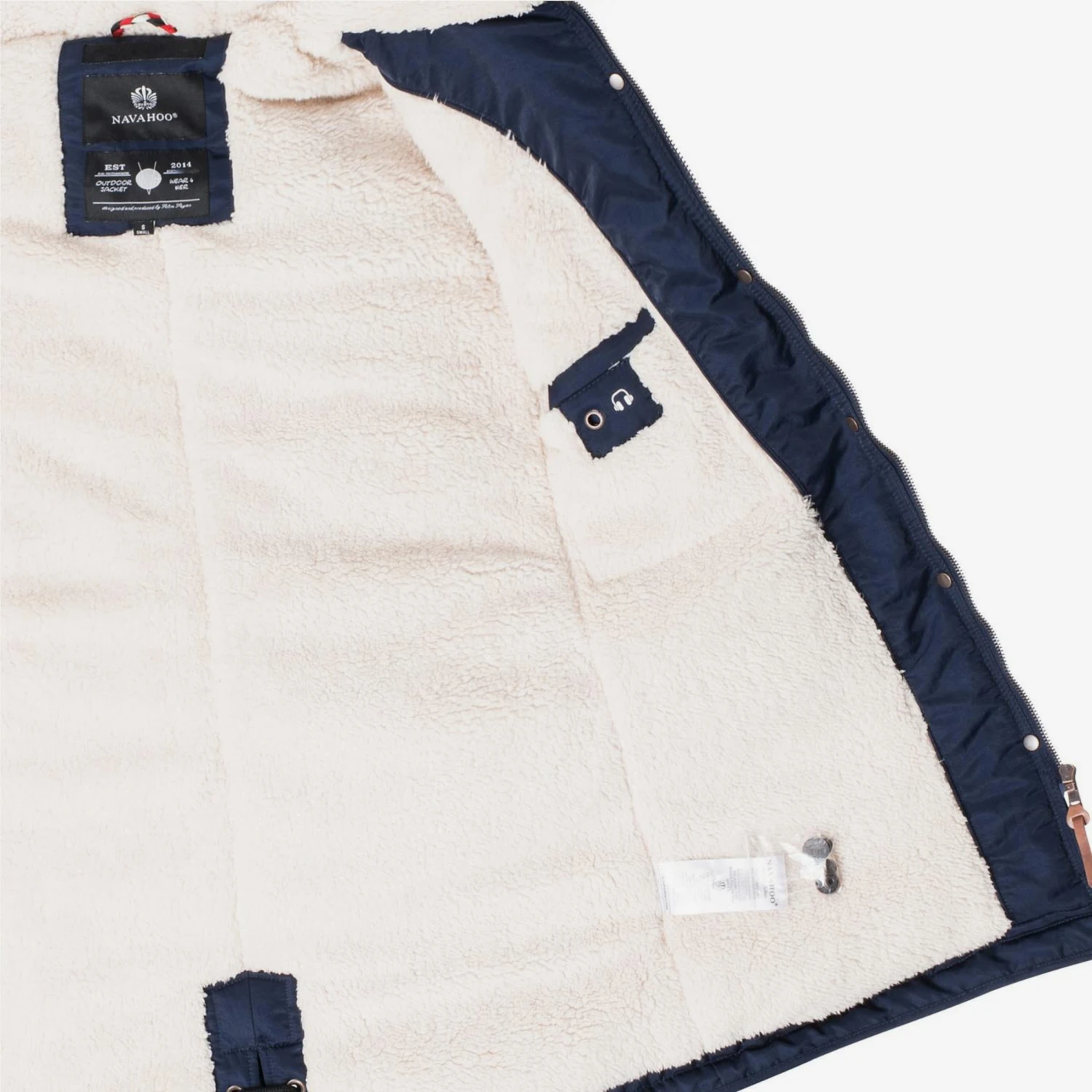 Navahoo Parkas Winterparka La Viva Dames Donkerblauw 6 Navahoo Parkas Winterparka La Viva Dames Donkerblauw - Afbeelding 4