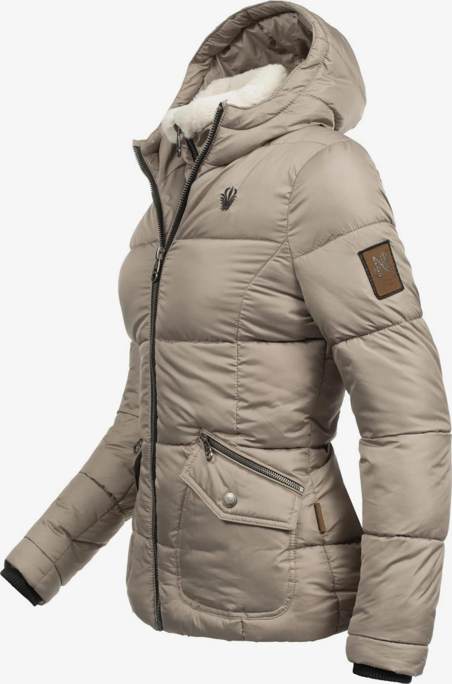 Navahoo Winterjassen Winterjas Megan Dames Beige 5 Navahoo Winterjassen Winterjas Megan Dames Beige - Afbeelding 3