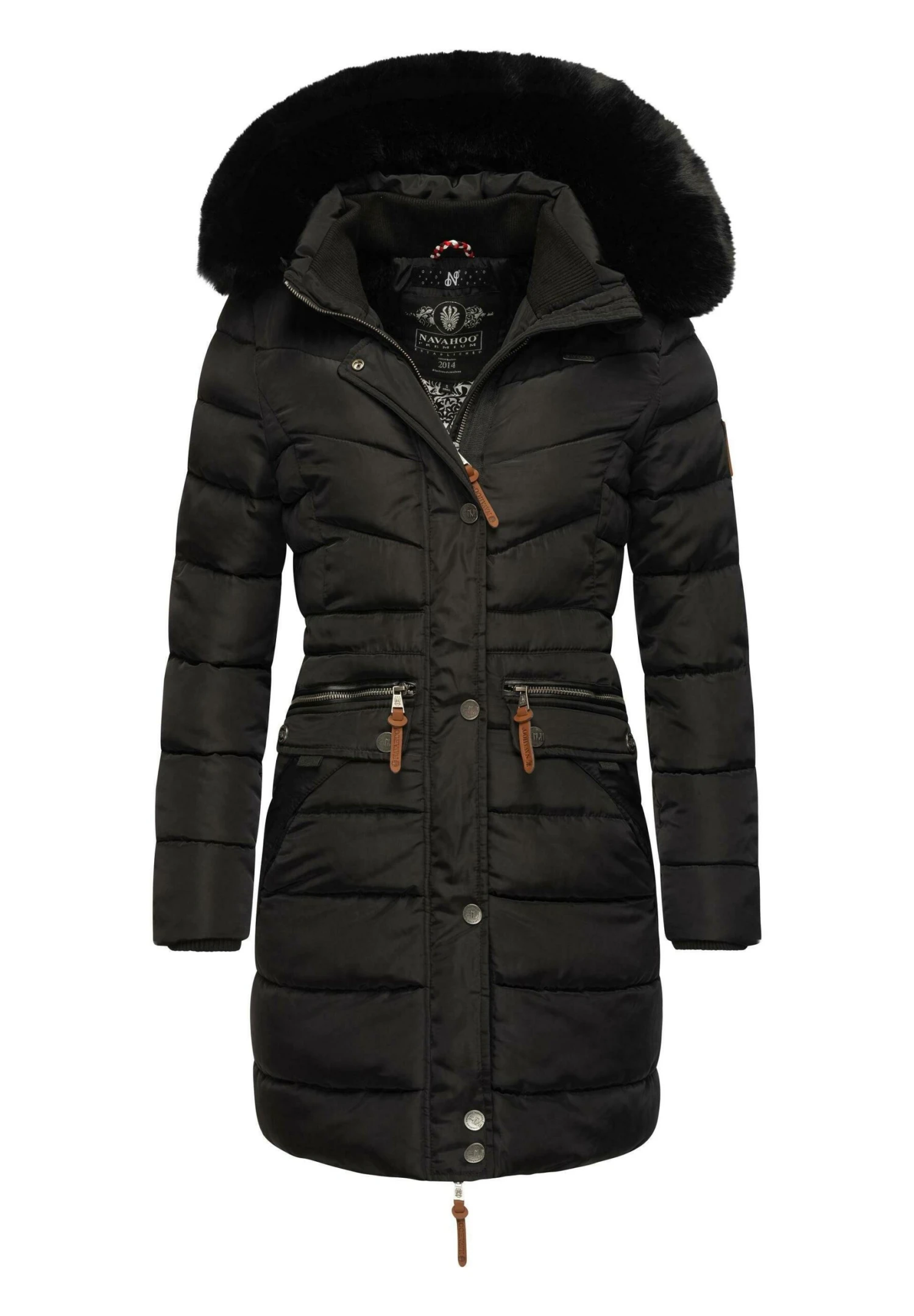 Navahoo Paula - Winterjas - Black With Black Fur 3 Navahoo Paula - Winterjas - Black With Black Fur