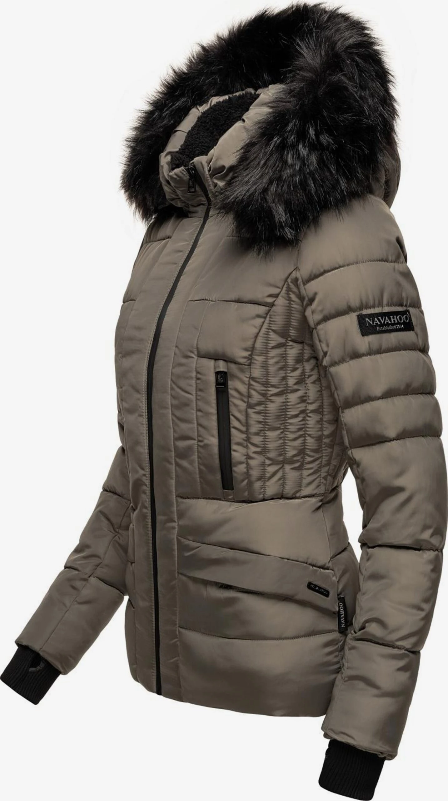 Navahoo Winterjassen Winterjas Adele Dames Grijs 4 Navahoo Winterjassen Winterjas Adele Dames Grijs - Afbeelding 2