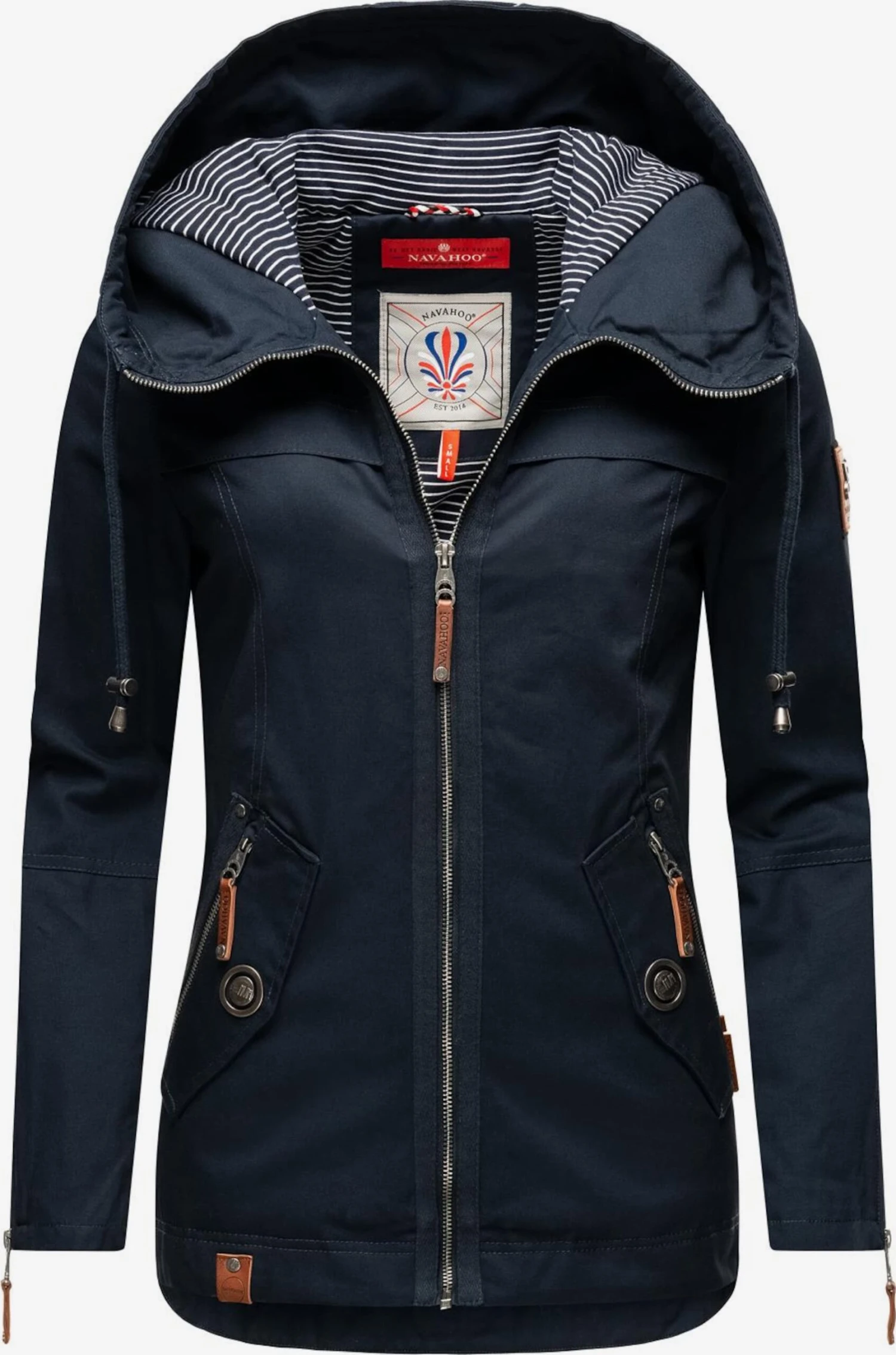 Navahoo Tussenjassen Tussenjas Wekoo Dames Navy 4 Navahoo Tussenjassen Tussenjas Wekoo Dames Navy - Afbeelding 2