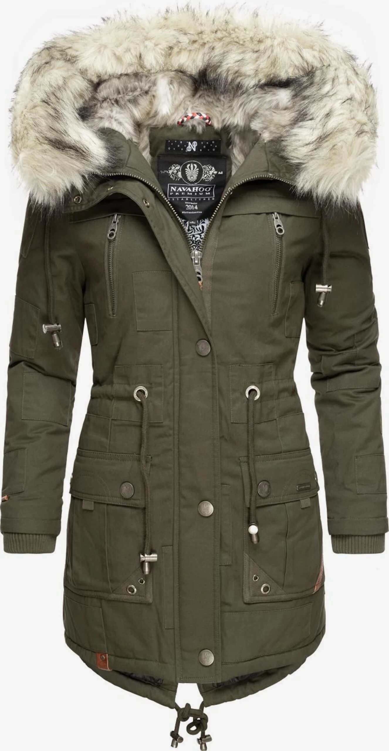 Navahoo Parkas Winterparka Honigfee Dames Kaki 3 Navahoo Parkas Winterparka Honigfee Dames Kaki