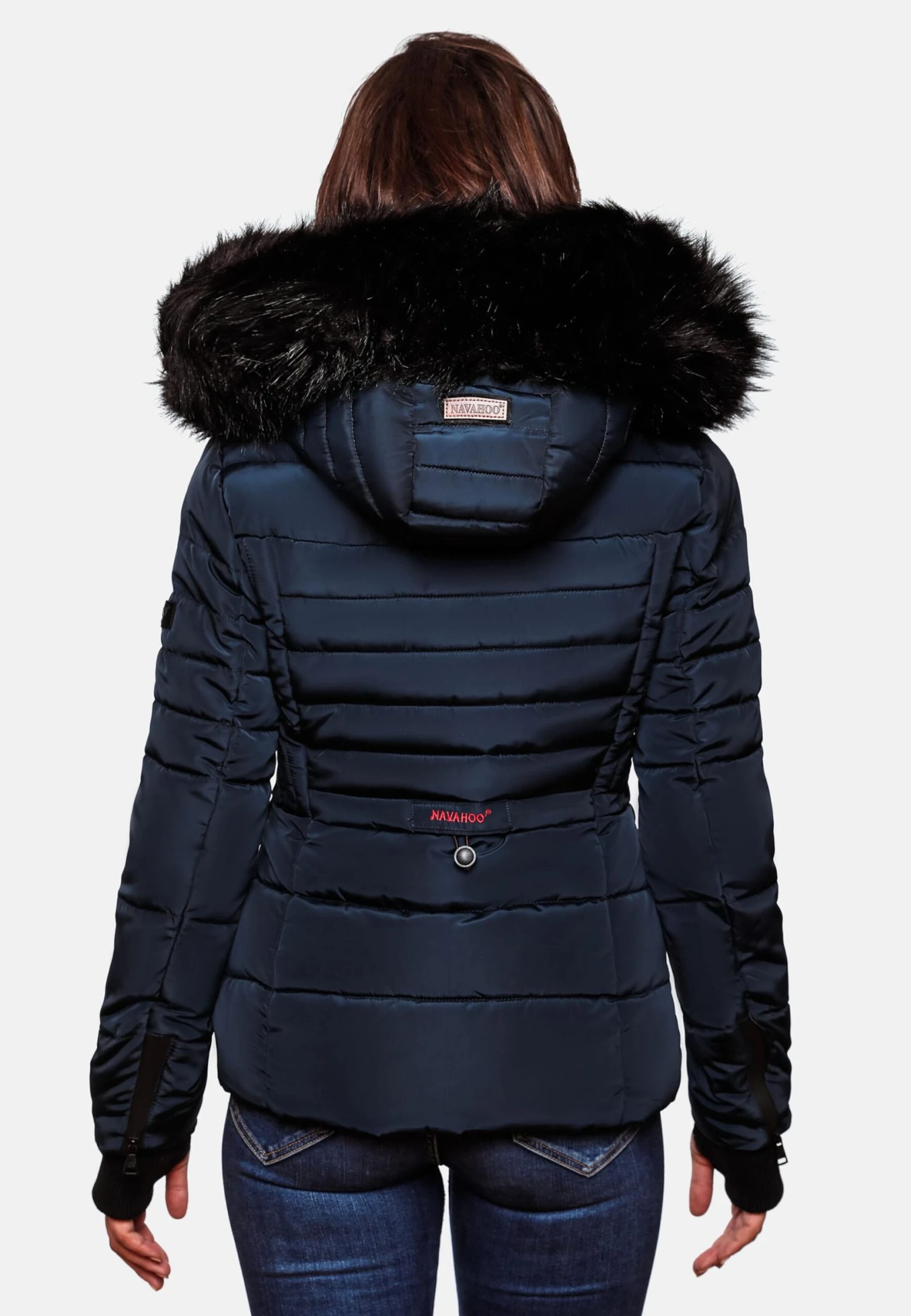 Navahoo Winterjassen Winterjas Adele Dames Donkerblauw 8 Navahoo Winterjassen Winterjas Adele Dames Donkerblauw - Afbeelding 6