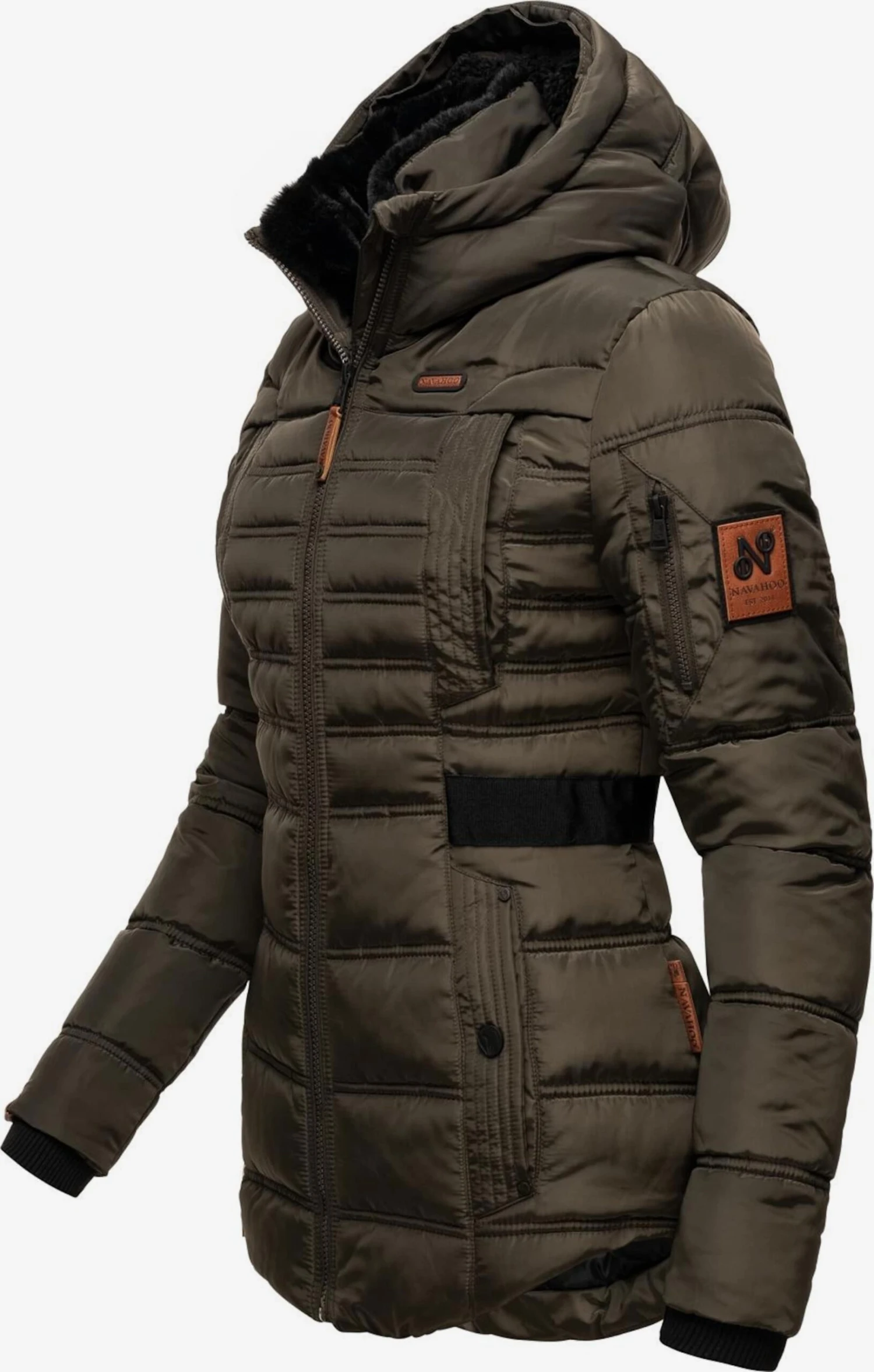 Navahoo Winterjassen Winterjas Melikaa Dames Antraciet 4 Navahoo Winterjassen Winterjas Melikaa Dames Antraciet - Afbeelding 2