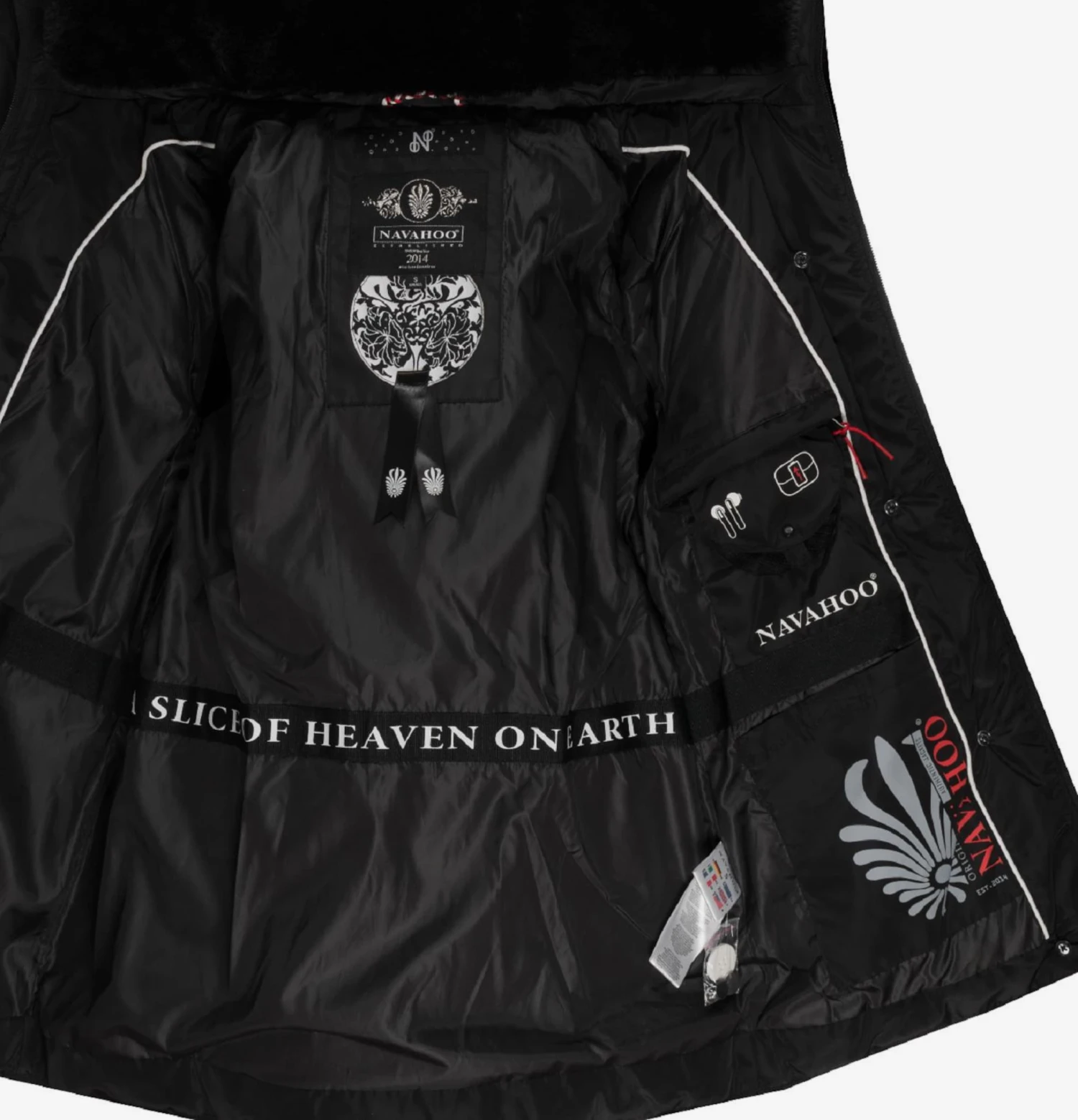 Navahoo Winterjassen Winterjas Wisteriaa Dames Zwart 8 Navahoo Winterjassen Winterjas Wisteriaa Dames Zwart - Afbeelding 6