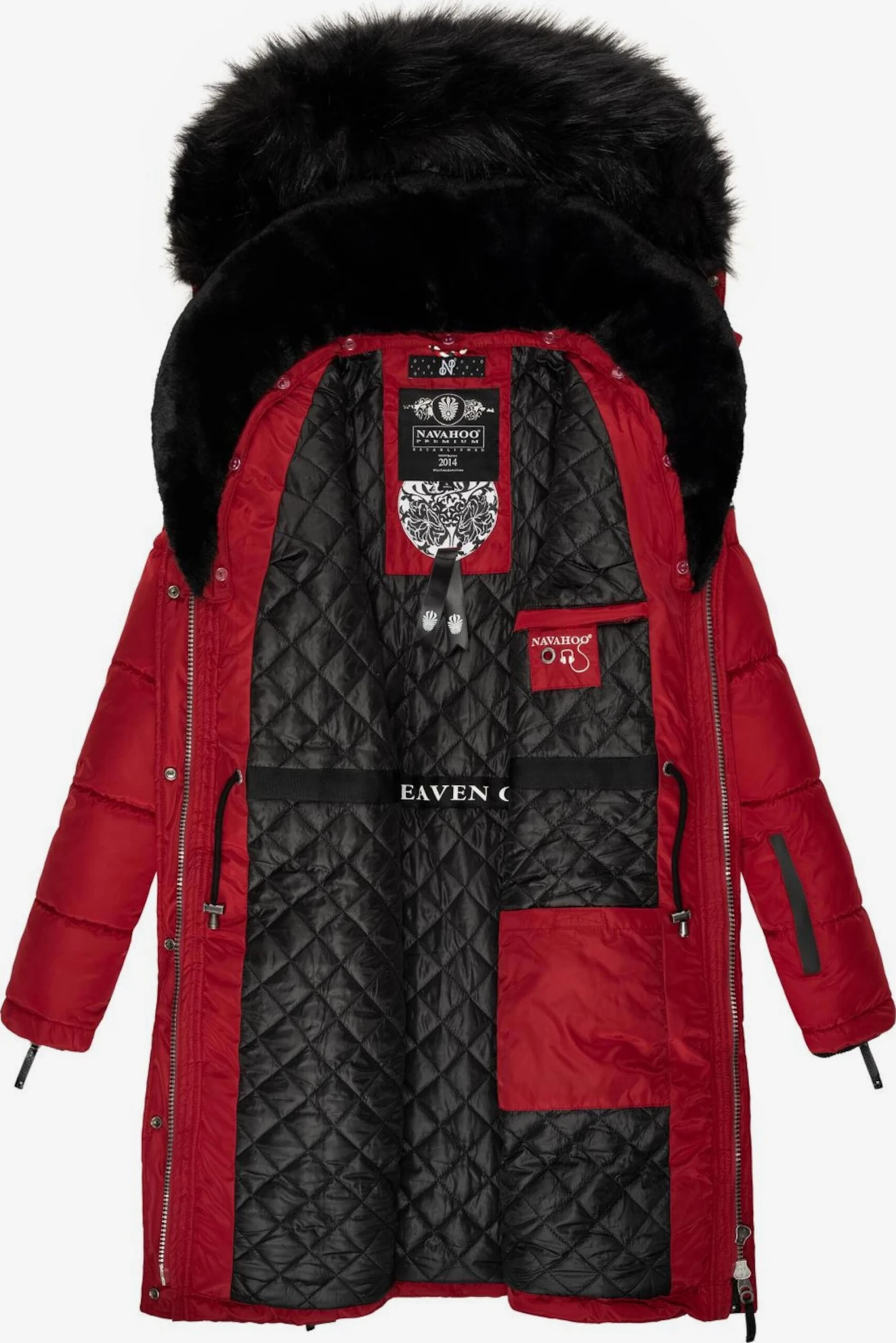 Navahoo Wintermantels Wintermantel Sinja Dames Rood 8 Navahoo Wintermantels Wintermantel Sinja Dames Rood - Afbeelding 6