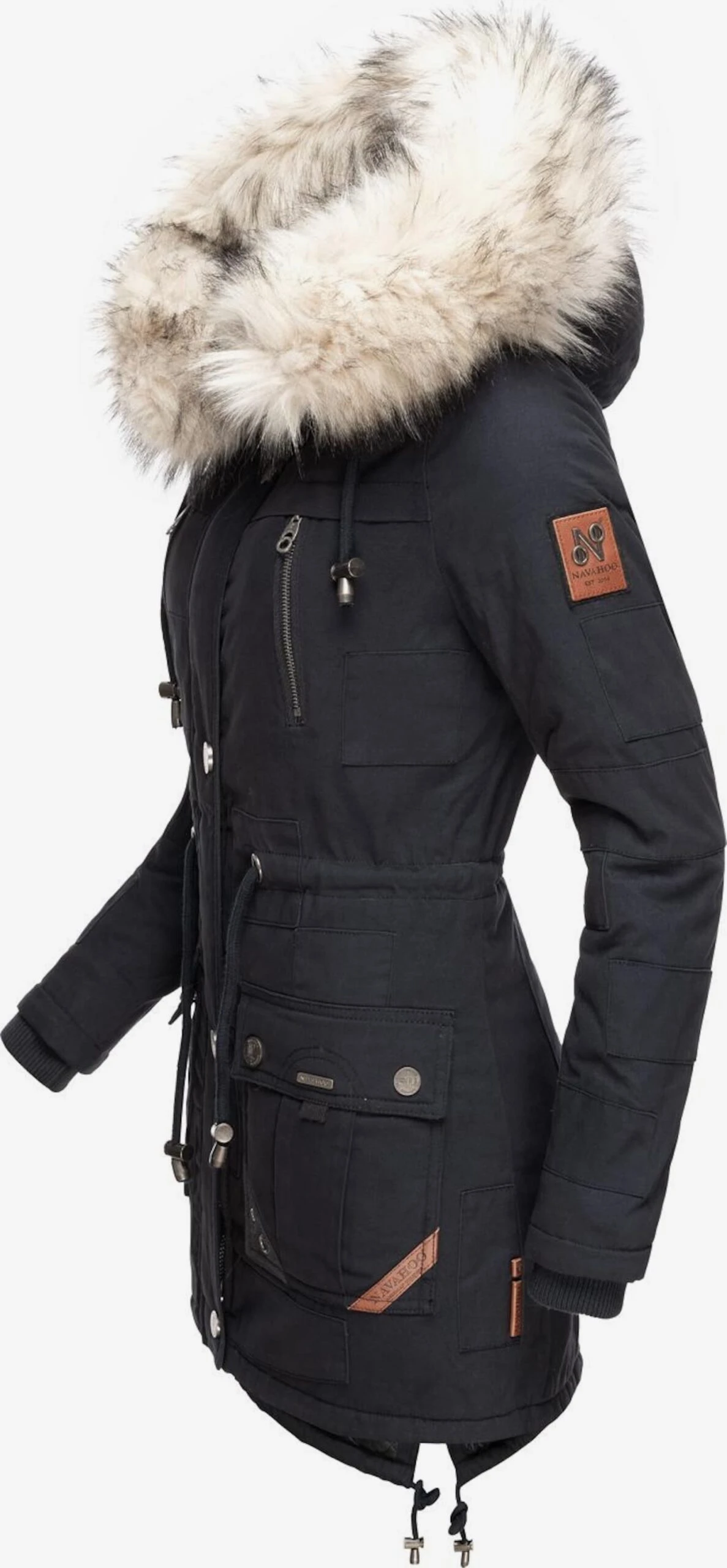 Navahoo Parkas Winterparka Honigfee Dames Nachtblauw 4 Navahoo Parkas Winterparka Honigfee Dames Nachtblauw - Afbeelding 2