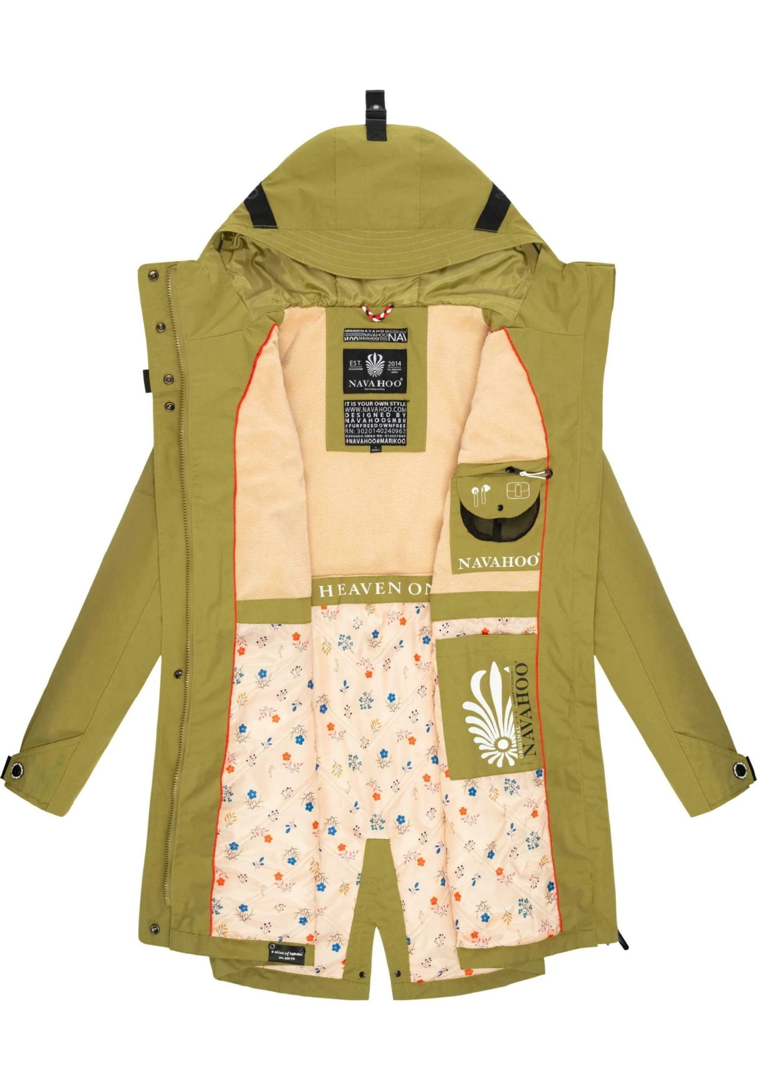 Navahoo Winterjas - Moss Green 6 Navahoo Winterjas - Moss Green - Afbeelding 4