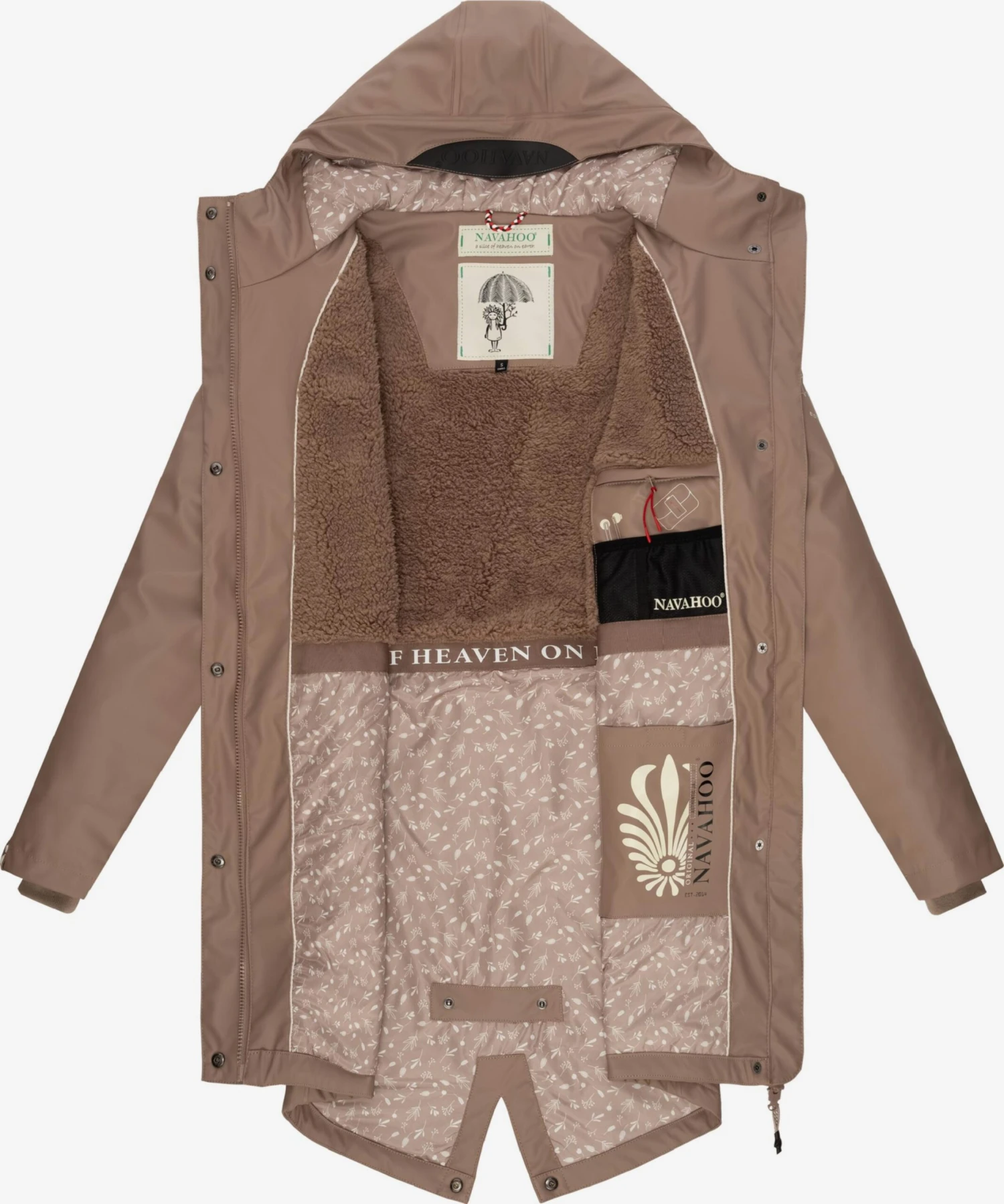 Navahoo Outdoor Jassen Functionele Jas Flower Of Ocean Dames Beige 7 Navahoo Outdoor Jassen Functionele Jas Flower Of Ocean Dames Beige - Afbeelding 5