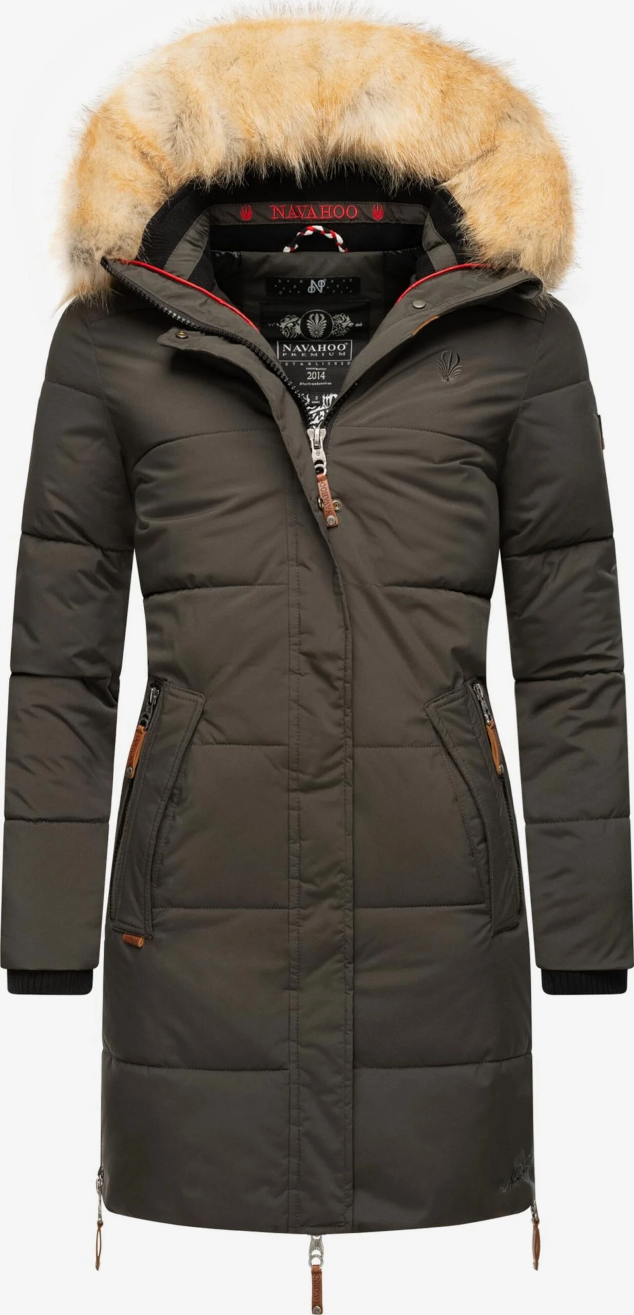 Navahoo Wintermantels Wintermantel Halina Dames Antraciet 3 Navahoo Wintermantels Wintermantel Halina Dames Antraciet