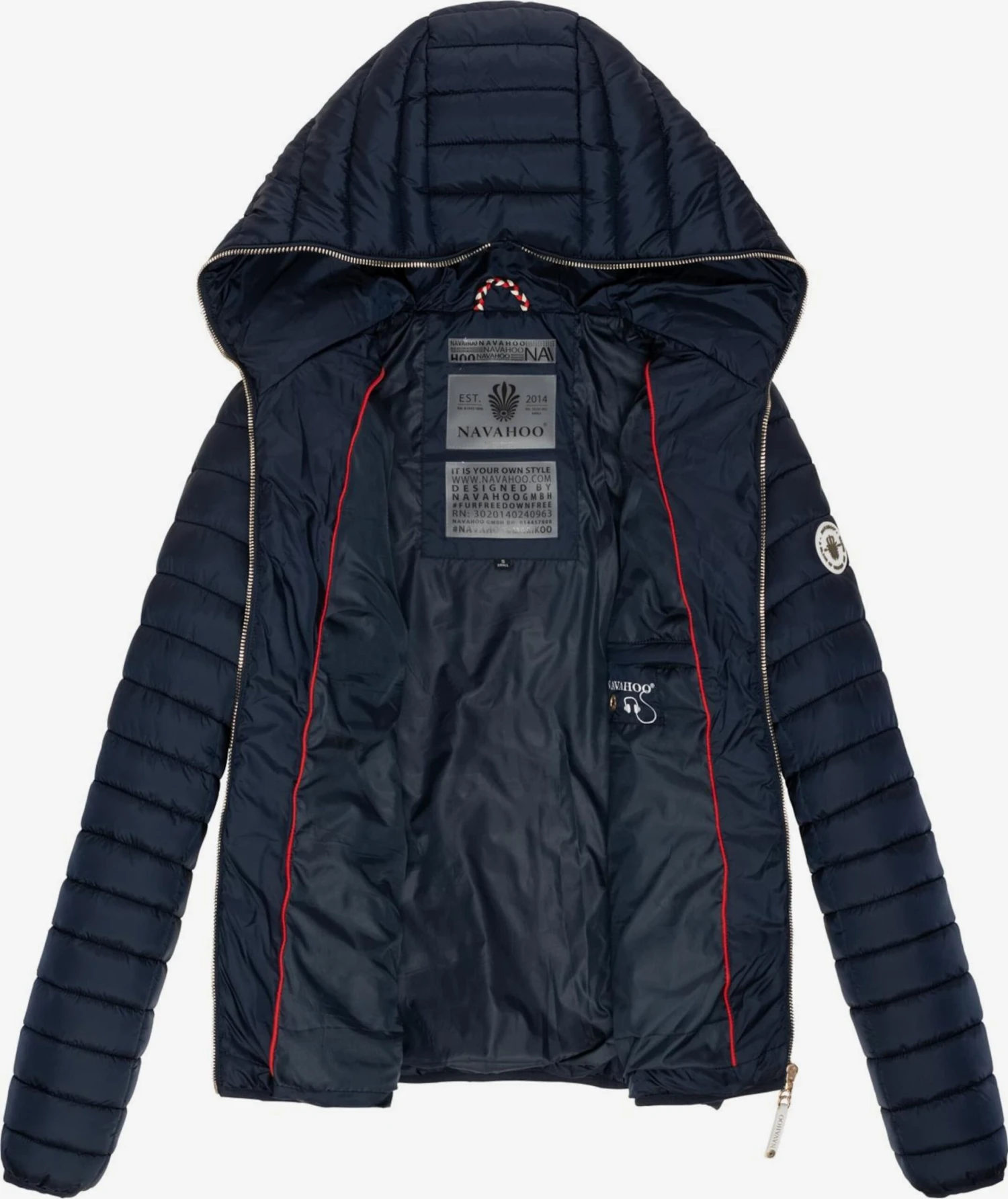 Navahoo Tussenjassen Tussenjas Ich Bin Hübsch Dames Nachtblauw 6 Navahoo Tussenjassen Tussenjas Ich Bin Hübsch Dames Nachtblauw - Afbeelding 4