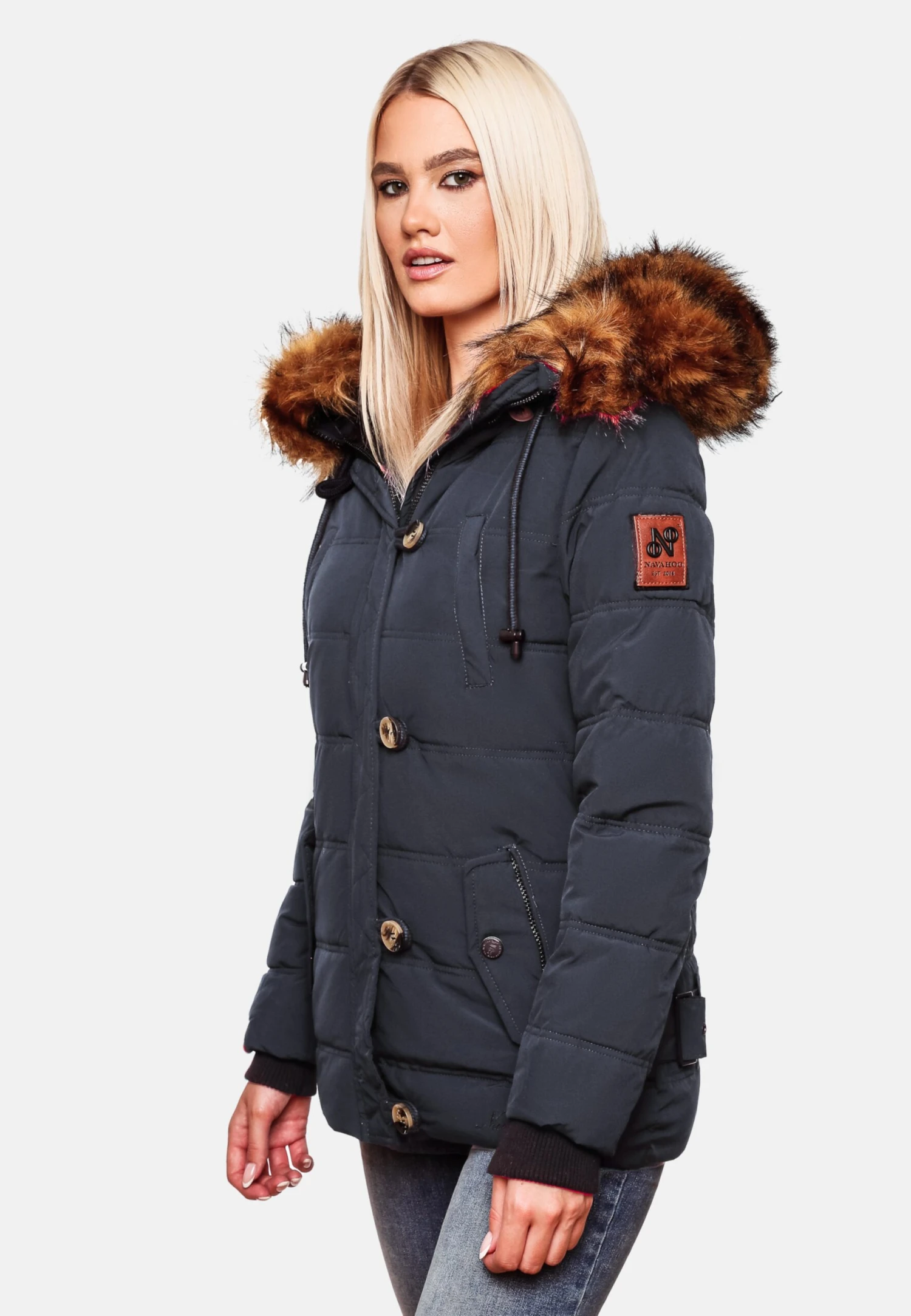 Navahoo Winterjassen Winterjas Zoja Dames Donkerblauw 9 Navahoo Winterjassen Winterjas Zoja Dames Donkerblauw - Afbeelding 7