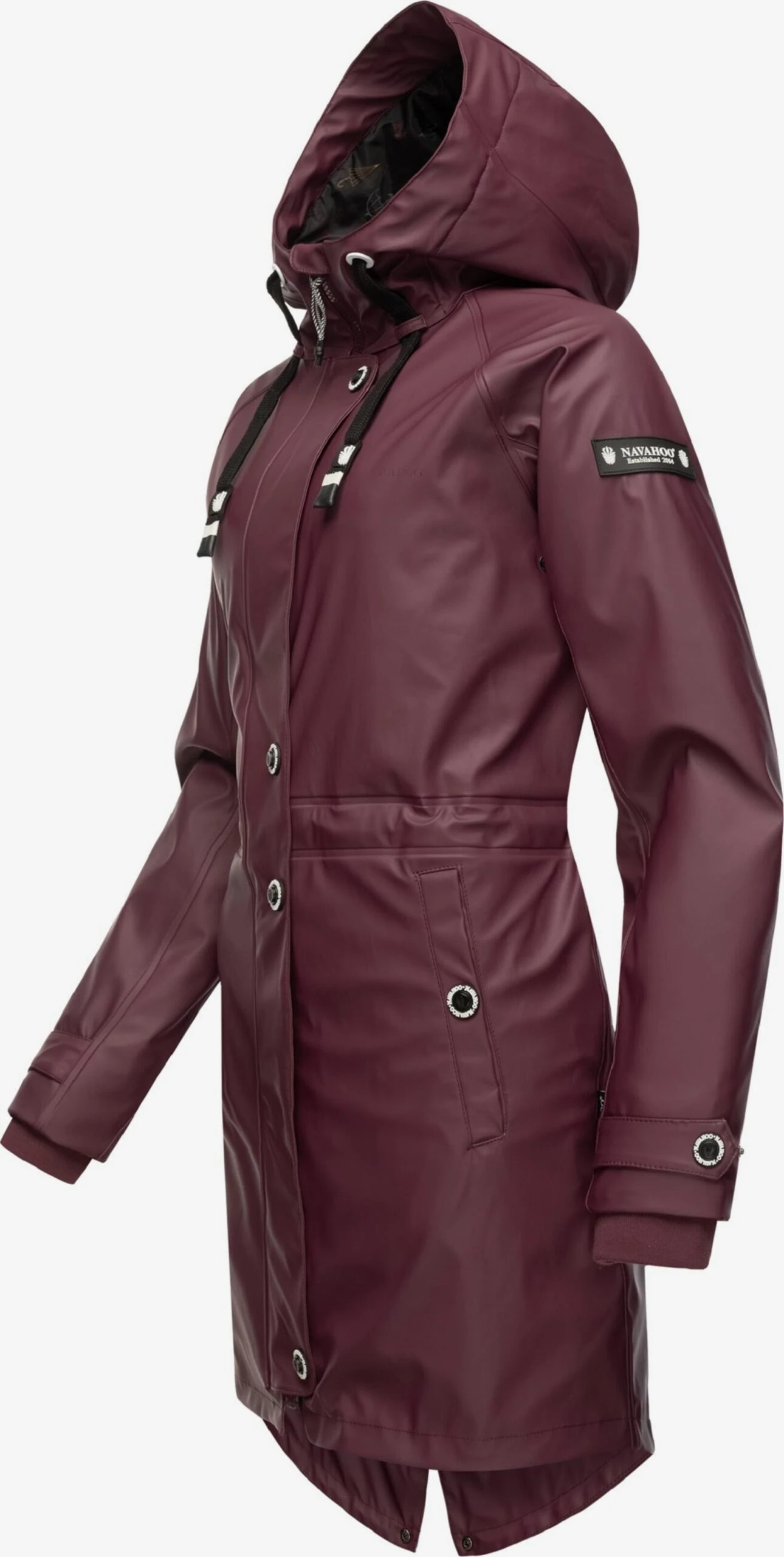 Navahoo Regenmantels Functionele Mantel Rainy Flower Dames Bourgogne 4 Navahoo Regenmantels Functionele Mantel Rainy Flower Dames Bourgogne - Afbeelding 2