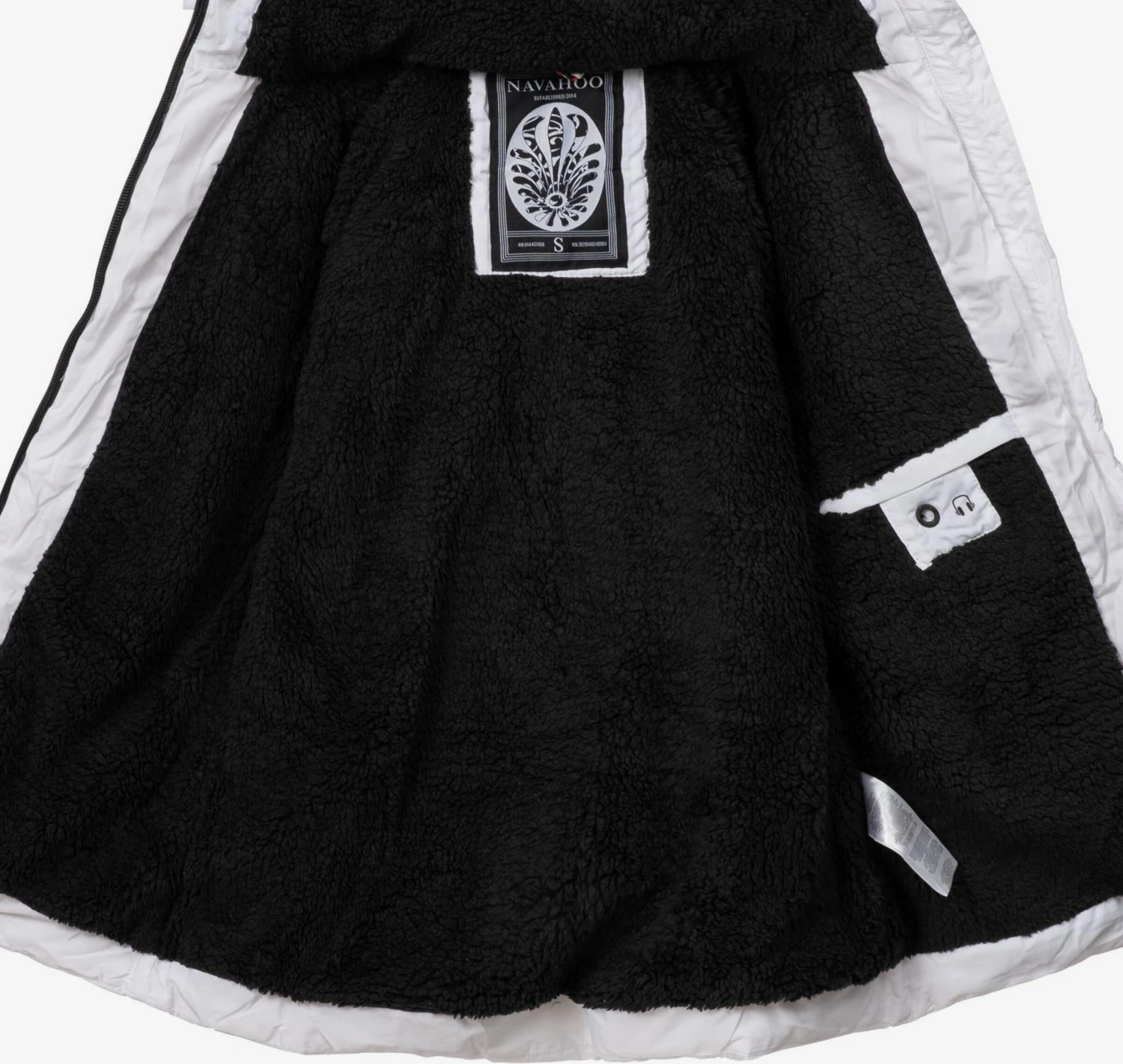 Navahoo Winterjassen Winterjas Adele Dames Wit 5 Navahoo Winterjassen Winterjas Adele Dames Wit - Afbeelding 3