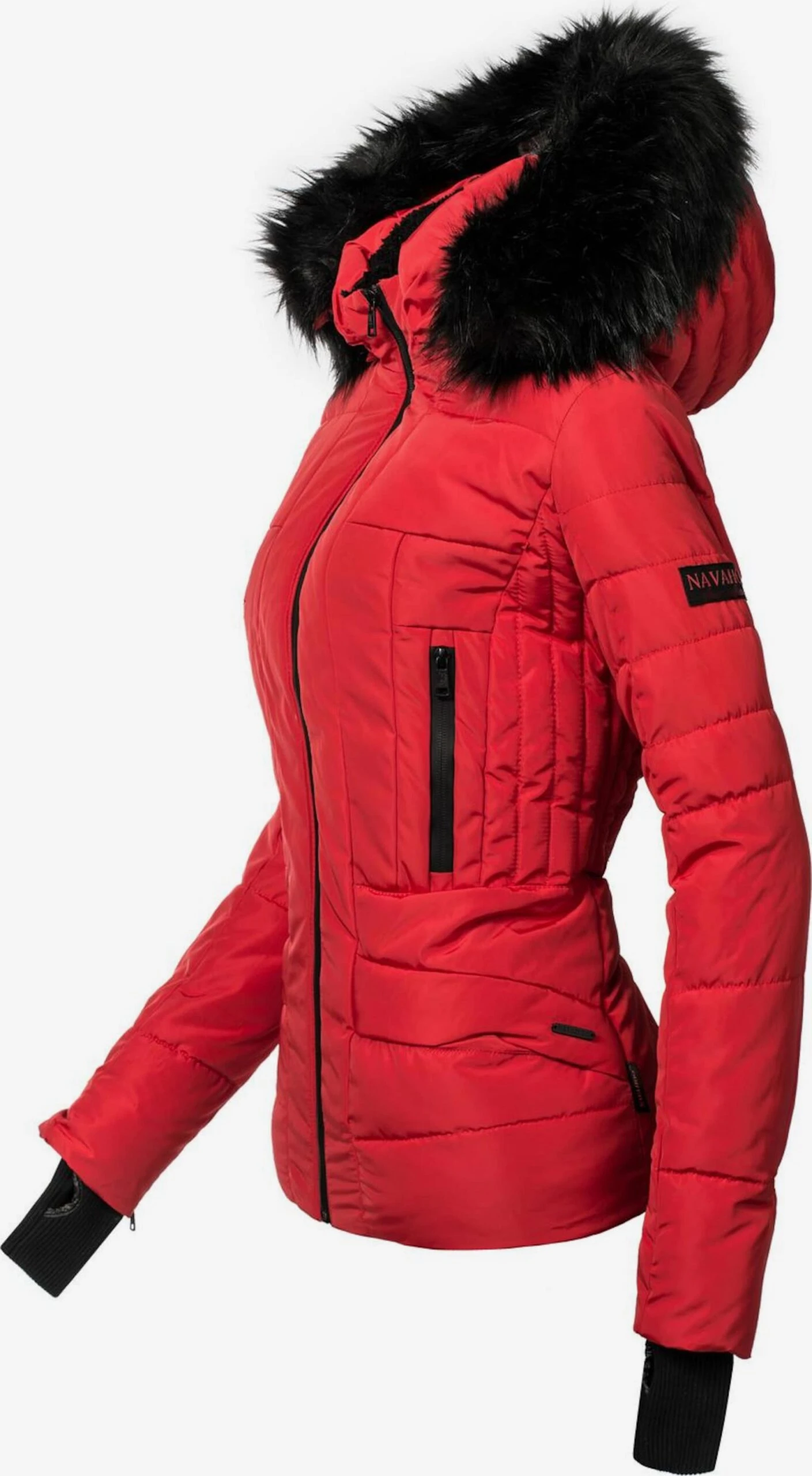Navahoo Winterjassen Winterjas Adele Dames Rood 4 Navahoo Winterjassen Winterjas Adele Dames Rood - Afbeelding 2