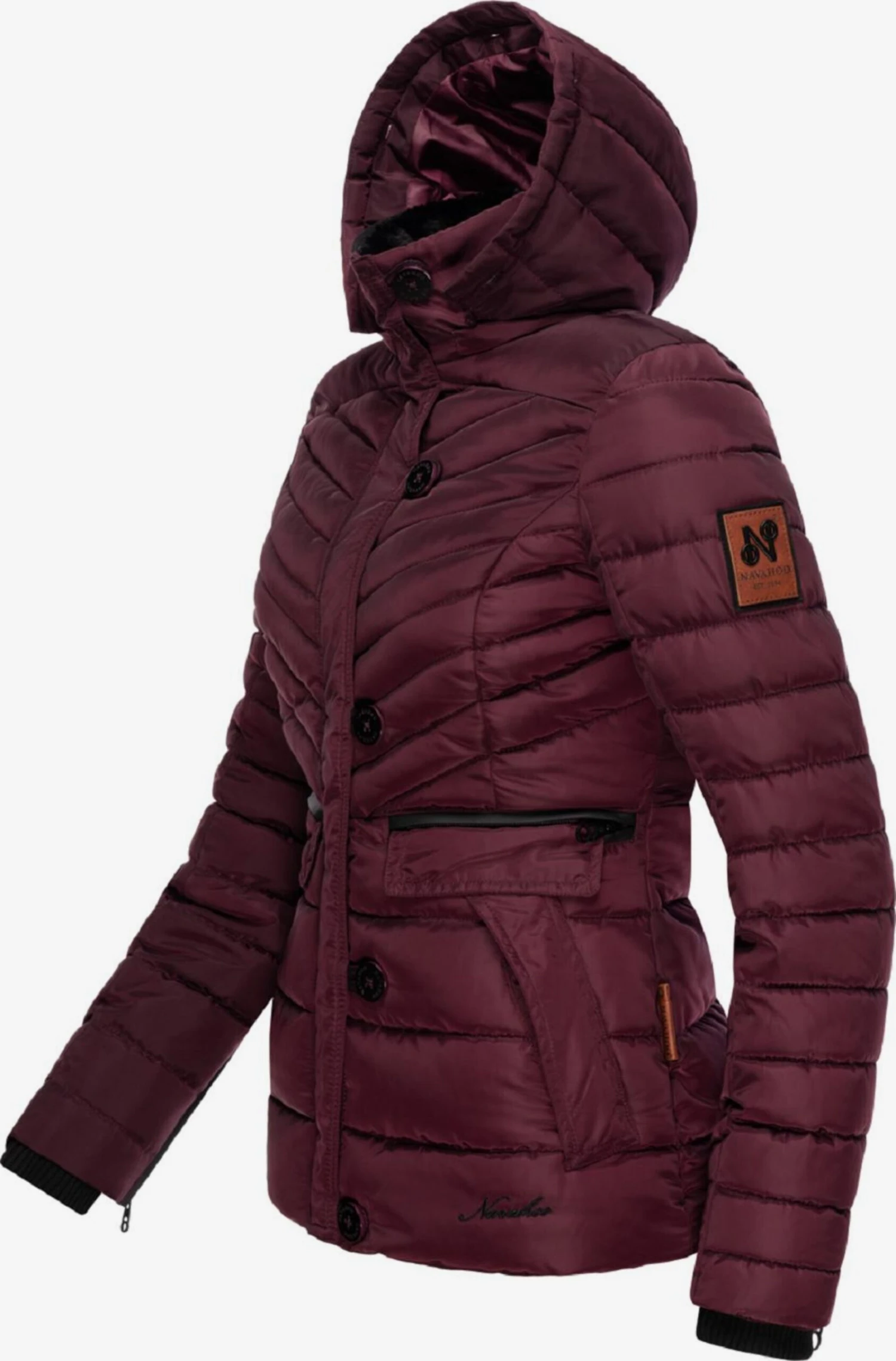 Navahoo Winterjassen Winterjas Wisteriaa Dames Bordeaux 6 Navahoo Winterjassen Winterjas Wisteriaa Dames Bordeaux - Afbeelding 4