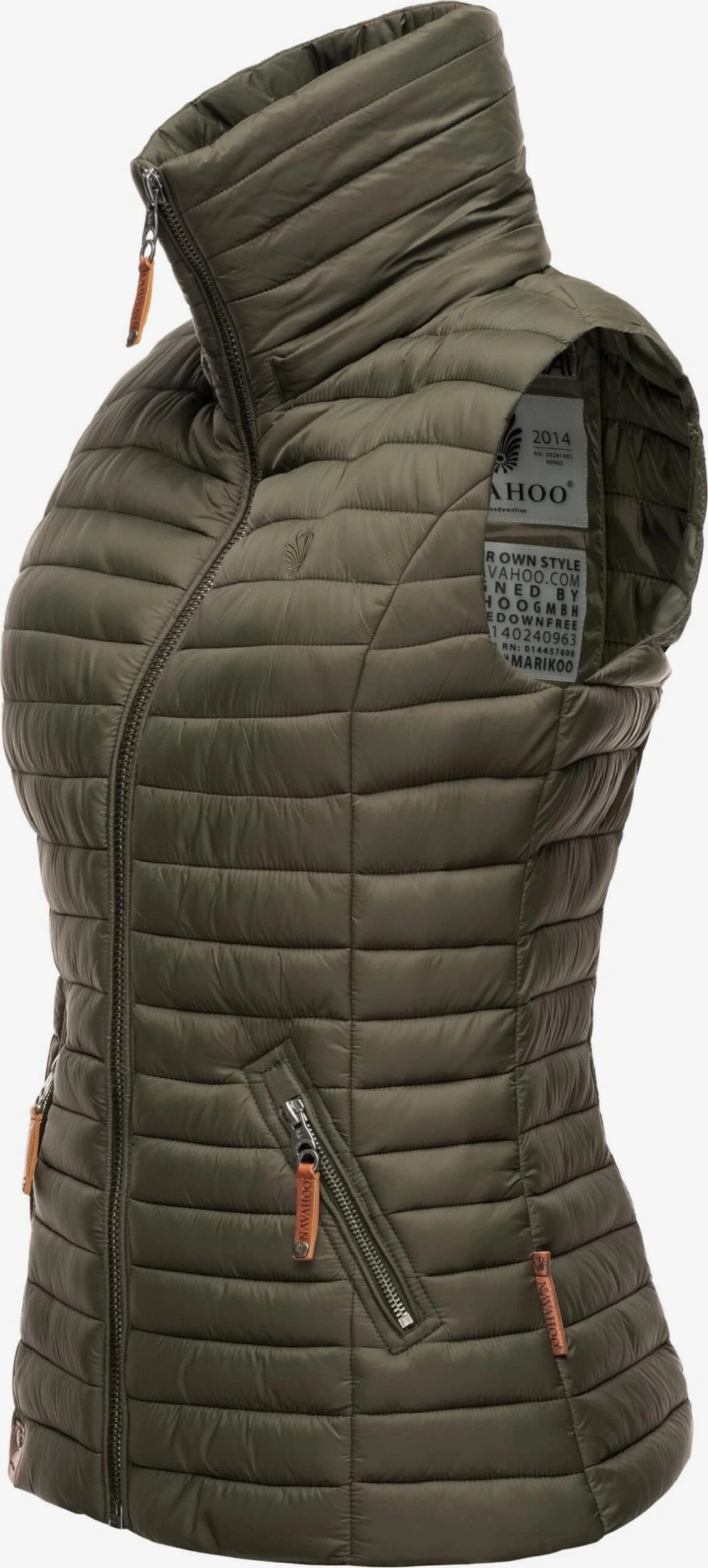 Navahoo Bodywarmers Bodywarmer Shadaa Dames Kaki 6 Navahoo Bodywarmers Bodywarmer Shadaa Dames Kaki - Afbeelding 4
