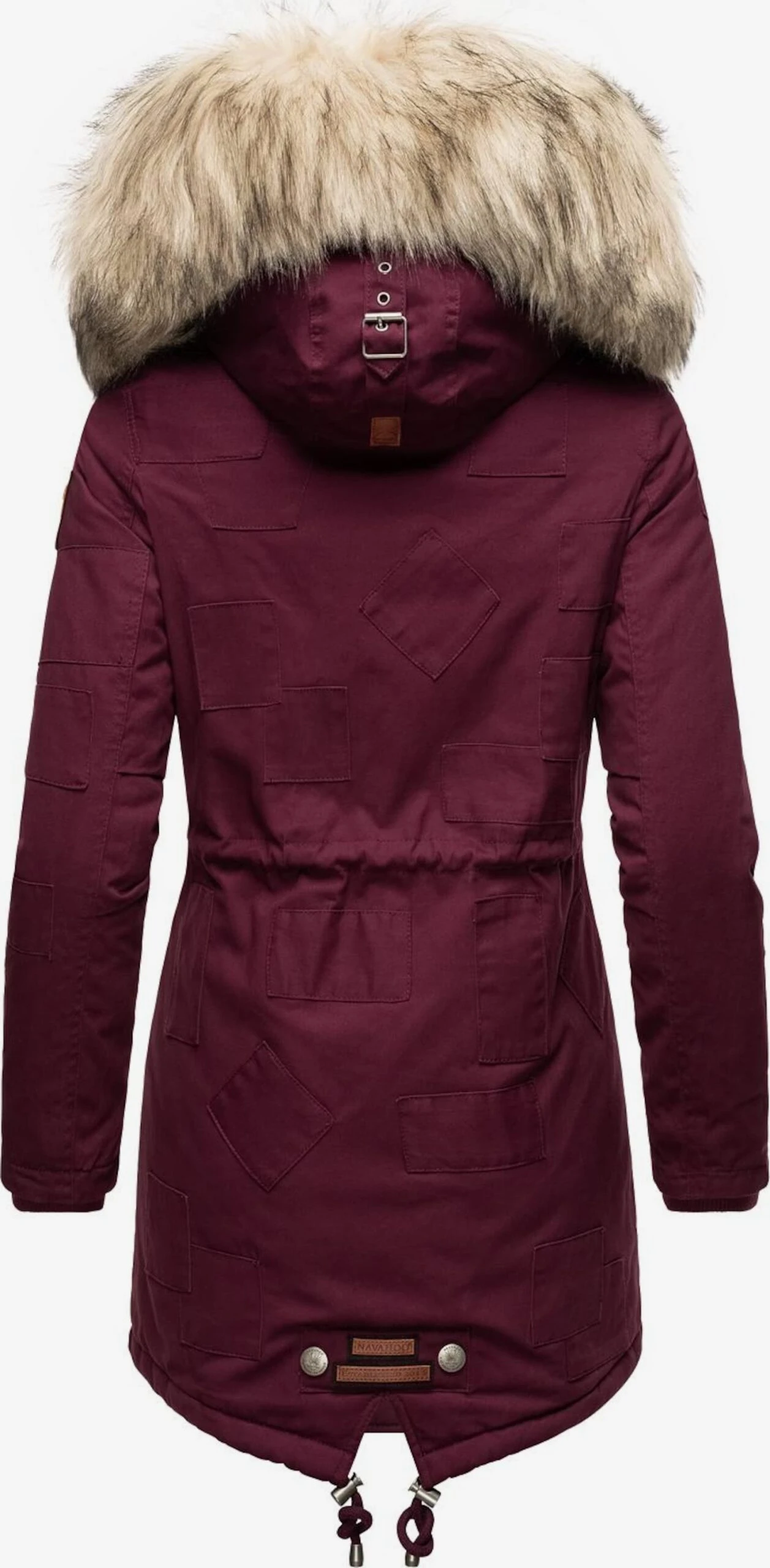 Navahoo Parkas Winterparka Honigfee Dames Bordeaux 5 Navahoo Parkas Winterparka Honigfee Dames Bordeaux - Afbeelding 3